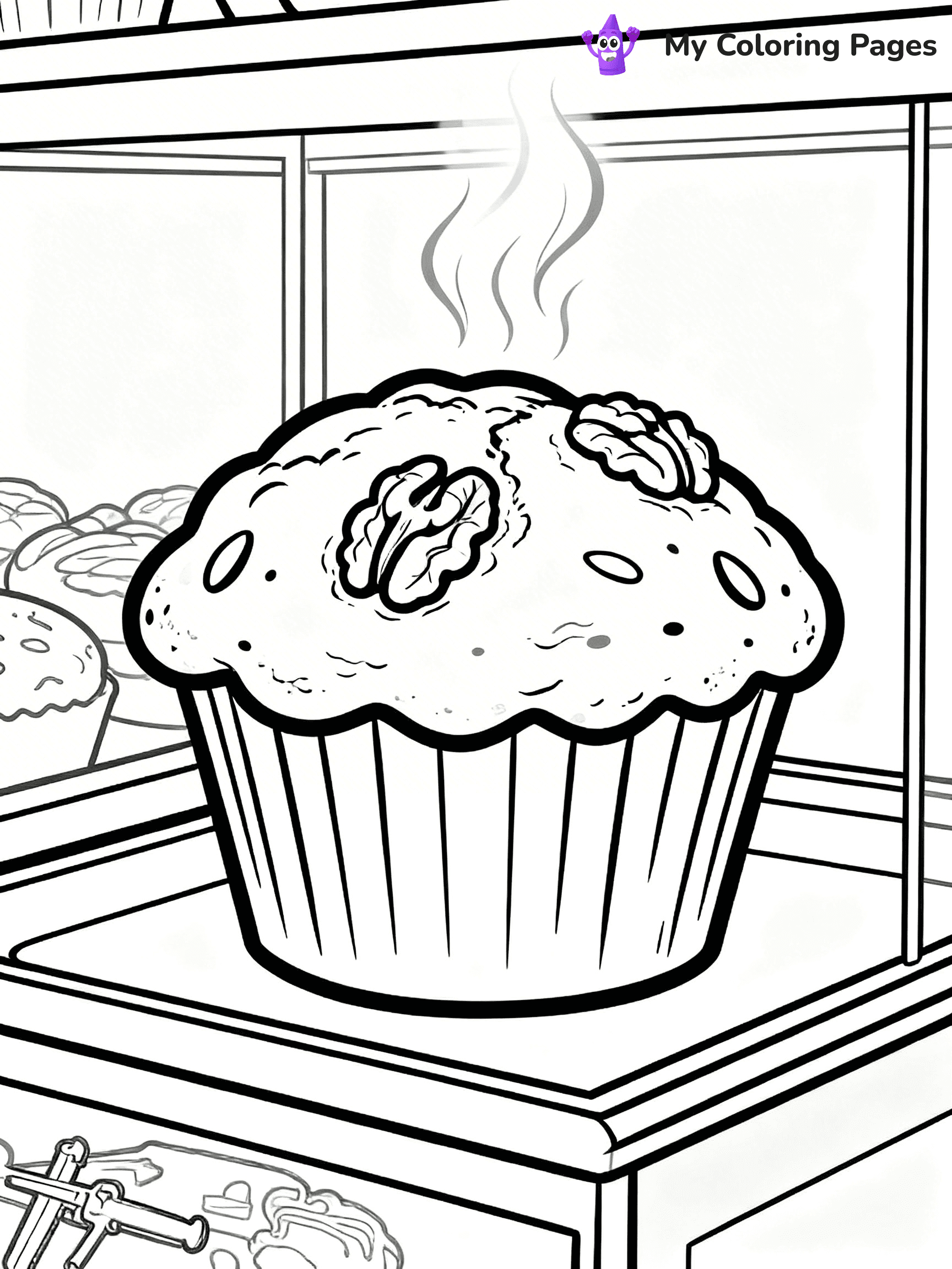 Muffin Coloring Pages - 19