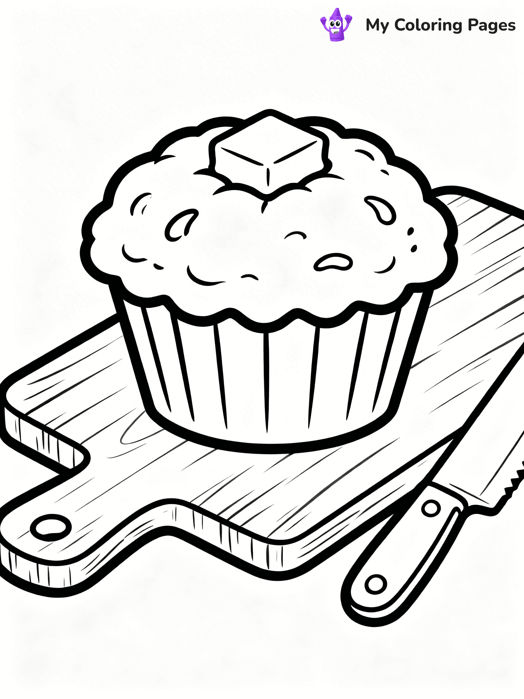 Muffin Coloring Pages - 12
