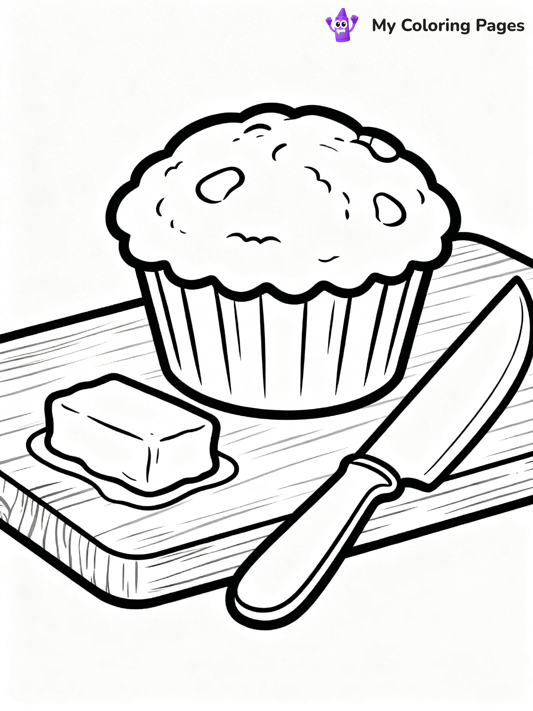 Muffin Coloring Pages - 9