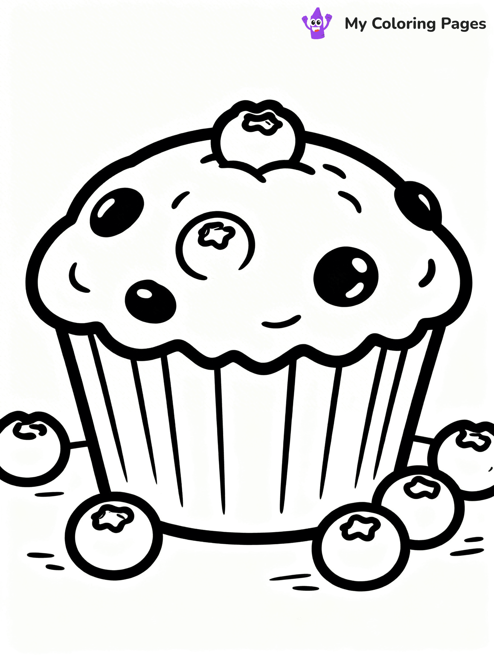 Muffin Coloring Pages - 6
