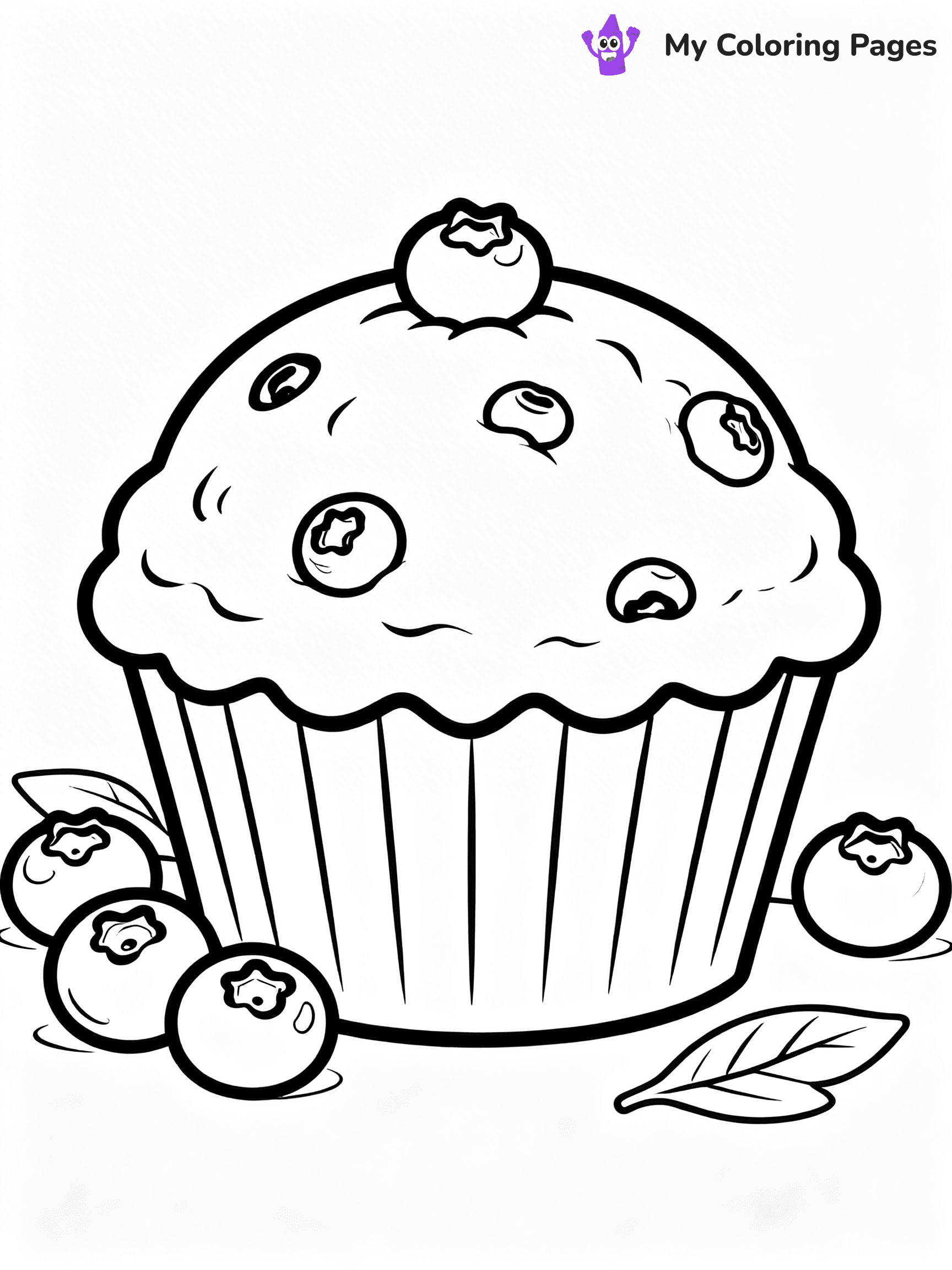 Muffin Coloring Pages - 5