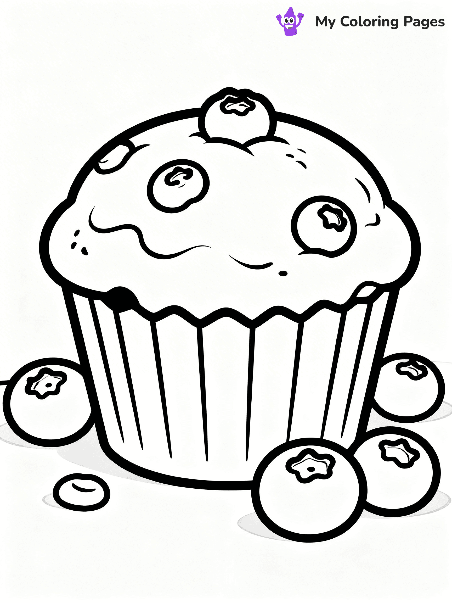 Muffin Coloring Pages - 4