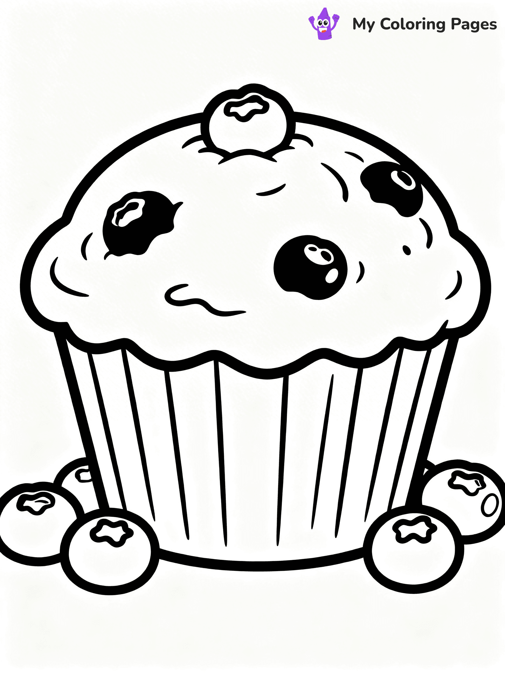 Muffin Coloring Pages - 3