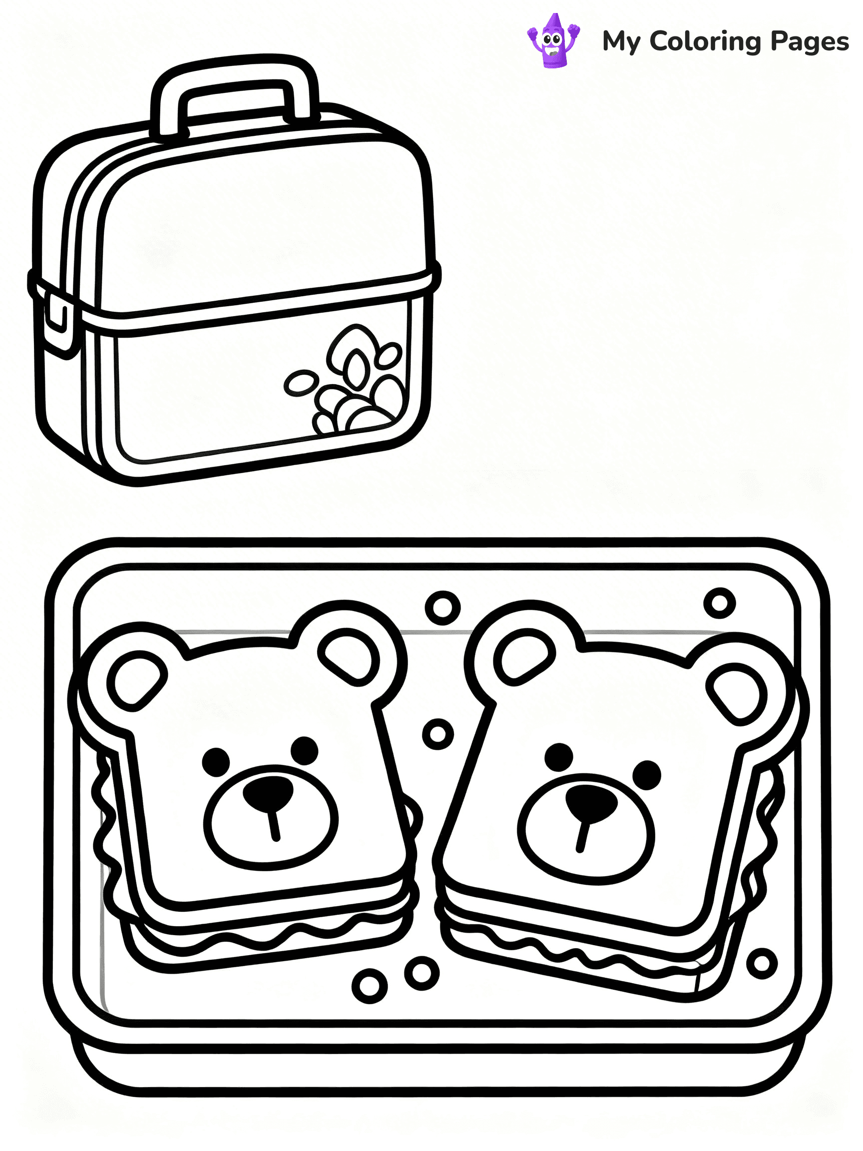 Lunch Box Coloring Pages - 15