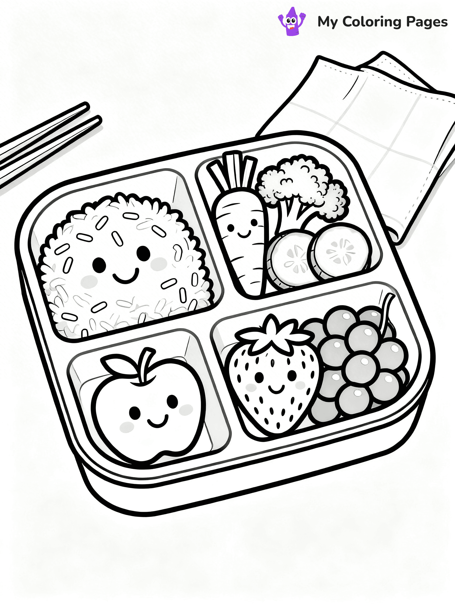 Lunch Box Coloring Pages - 7