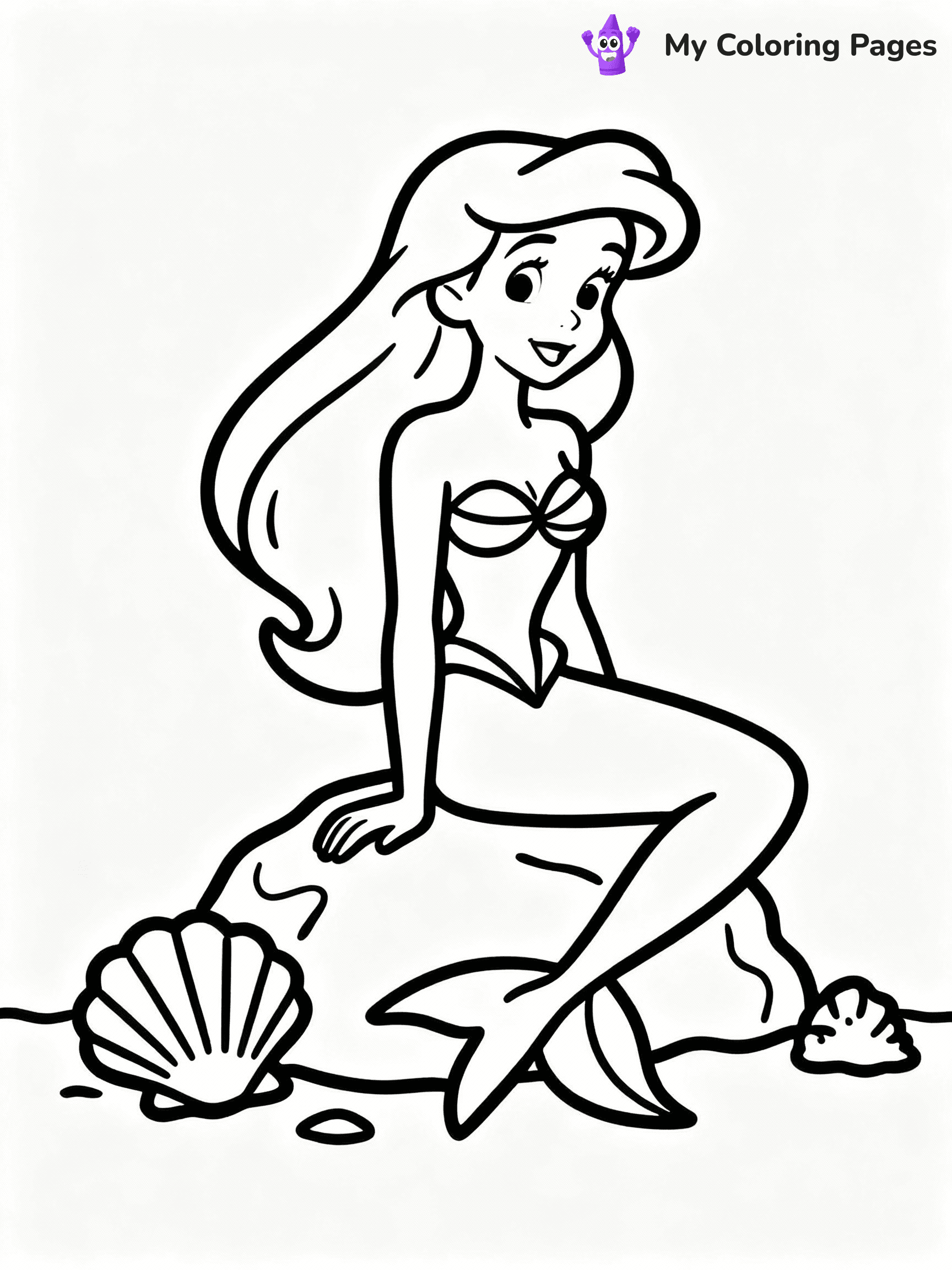 ⚠️ CRITICAL REQUIREMENT - ABSOLUTE BLACK AND WHITE ONLY ⚠️
This MUST be a BLACK AND WHITE line drawing ONLY. NO COLORS whatsoever.
- ONLY pure black lines (#000000) on pure white background (#FFFFFF)
- ABSOLUTELY NO colors, NO shading, NO gradients, NO grayscale
- If there are ANY colors in the output, the image is REJECTED
- This is a COLORING PAGE - meant to be COLORED IN by children
- The output must be UNCOLORED line art ready for coloring
⚠️ SUBJECT TO DRAW: Ariel from Disney Princess in Disney animation style, sitting on a rock, long hair flowing, seashells nearby
(REMEMBER: Output must be BLACK AND WHITE line art only, NOT colored!)
# COLORING PAGE: BLACK OUTLINES ONLY - WHITE BACKGROUND MANDATORY
Create a **coloring book page** using EXACTLY two values: black lines, white space.
## NON-NEGOTIABLE BINARY RULES
- **ONLY #000000 (black) and #FFFFFF (white)** - NO other values exist
- **EVERY PIXEL = BLACK OR WHITE** - no gray/shading/antialiasing
- **WHITE BACKGROUND MANDATORY** - entire canvas stays white
- **ALL SHAPES HOLLOW** - everything is empty outlines waiting to be colored
- **FORBIDDEN:** fills, shading, gradients, patterns, textures, colors
- **NO SOLID REGIONS** - if it's not a thin line, it's wrong
## Universal Line Standards
- Black outlines ONLY - thin, uniform weight
- Every shape completely empty inside
- Closed contours suitable for coloring
- Simple flat illustration - zero depth/3D/realism
- **Style:** Whimsical Doodle Art Alley - rounded, friendly outlines (unless specified)
## Everything = Outline Only
- Characters/animals: hollow shapes
- Objects/clothing: empty contours
- Backgrounds/scenery: line work only
- Natural elements: outlined forms
- Dark/night areas: don't exist (use outlined symbols)
- Textures/patterns: convert to simple lines
## The Test
Can a child color EVERY white space with crayons? If any area is pre-filled/shaded/gray or colored in, it FAILS. Every shape must be waiting to receive color.
**FINAL OUTPUT**: Binary coloring page. Black lines define shapes. White spaces ready for coloring. Nothing else exists. No exceptions. Print-ready.
⚠️ FINAL REMINDER: Draw the subject "Ariel from Disney Princess in Disney animation style, sitting on a rock, long hair flowing, seashells nearby" as BLACK AND WHITE line art. Zero colors in output.