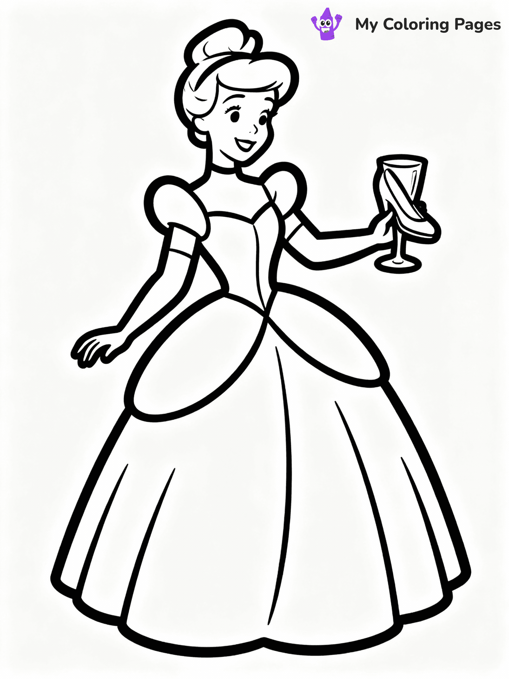 ⚠️ CRITICAL REQUIREMENT - ABSOLUTE BLACK AND WHITE ONLY ⚠️
This MUST be a BLACK AND WHITE line drawing ONLY. NO COLORS whatsoever.
- ONLY pure black lines (#000000) on pure white background (#FFFFFF)
- ABSOLUTELY NO colors, NO shading, NO gradients, NO grayscale
- If there are ANY colors in the output, the image is REJECTED
- This is a COLORING PAGE - meant to be COLORED IN by children
- The output must be UNCOLORED line art ready for coloring
⚠️ SUBJECT TO DRAW: Cinderella from Disney Princess in Disney animation style, wearing a ball gown, glass slipper in hand
(REMEMBER: Output must be BLACK AND WHITE line art only, NOT colored!)
# COLORING PAGE: BLACK OUTLINES ONLY - WHITE BACKGROUND MANDATORY
Create a **coloring book page** using EXACTLY two values: black lines, white space.
## NON-NEGOTIABLE BINARY RULES
- **ONLY #000000 (black) and #FFFFFF (white)** - NO other values exist
- **EVERY PIXEL = BLACK OR WHITE** - no gray/shading/antialiasing
- **WHITE BACKGROUND MANDATORY** - entire canvas stays white
- **ALL SHAPES HOLLOW** - everything is empty outlines waiting to be colored
- **FORBIDDEN:** fills, shading, gradients, patterns, textures, colors
- **NO SOLID REGIONS** - if it's not a thin line, it's wrong
## Universal Line Standards
- Black outlines ONLY - thin, uniform weight
- Every shape completely empty inside
- Closed contours suitable for coloring
- Simple flat illustration - zero depth/3D/realism
- **Style:** Whimsical Doodle Art Alley - rounded, friendly outlines (unless specified)
## Everything = Outline Only
- Characters/animals: hollow shapes
- Objects/clothing: empty contours
- Backgrounds/scenery: line work only
- Natural elements: outlined forms
- Dark/night areas: don't exist (use outlined symbols)
- Textures/patterns: convert to simple lines
## The Test
Can a child color EVERY white space with crayons? If any area is pre-filled/shaded/gray or colored in, it FAILS. Every shape must be waiting to receive color.
**FINAL OUTPUT**: Binary coloring page. Black lines define shapes. White spaces ready for coloring. Nothing else exists. No exceptions. Print-ready.
⚠️ FINAL REMINDER: Draw the subject "Cinderella from Disney Princess in Disney animation style, wearing a ball gown, glass slipper in hand" as BLACK AND WHITE line art. Zero colors in output.