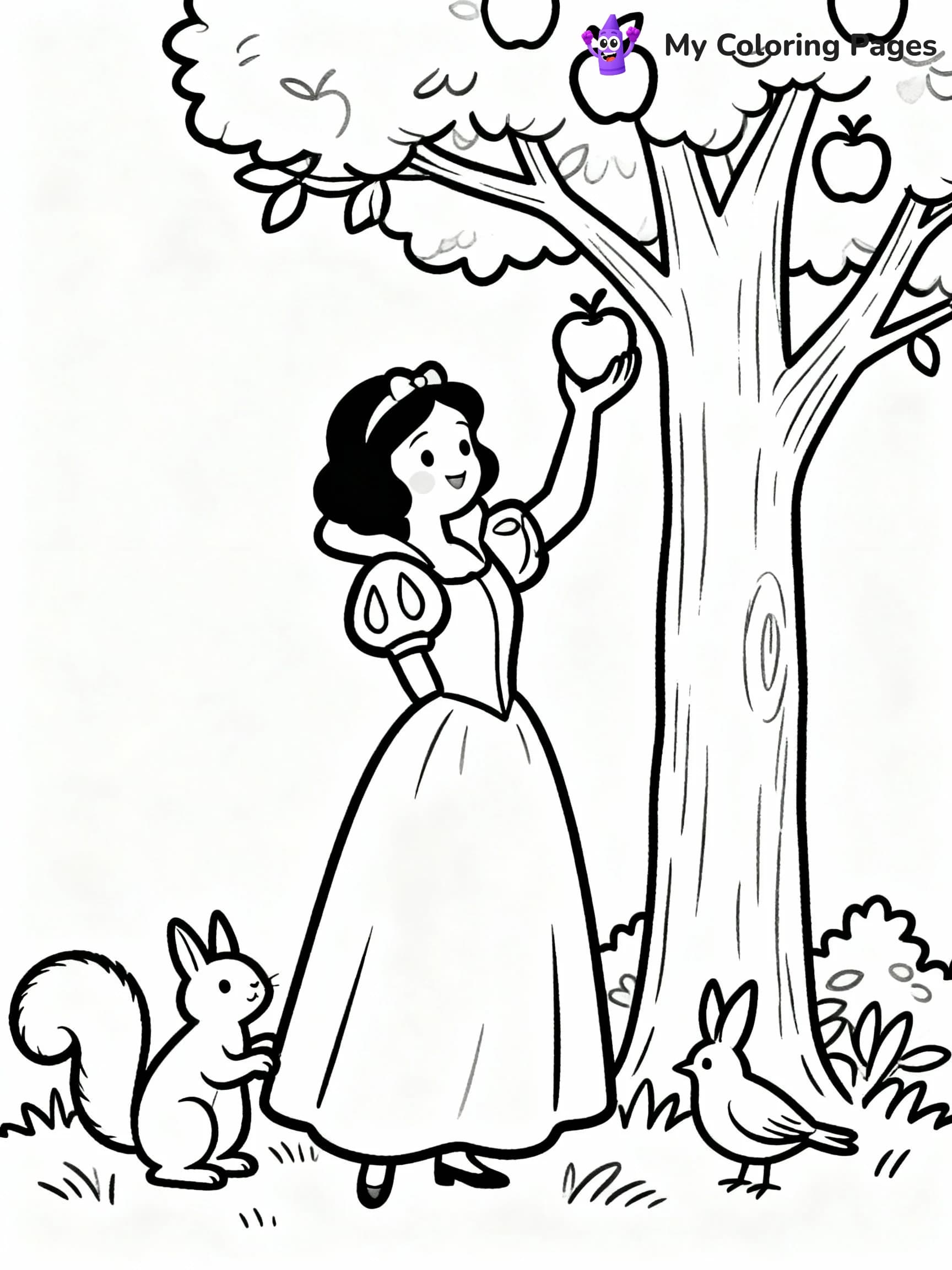 Disney Princess Coloring Pages - 4