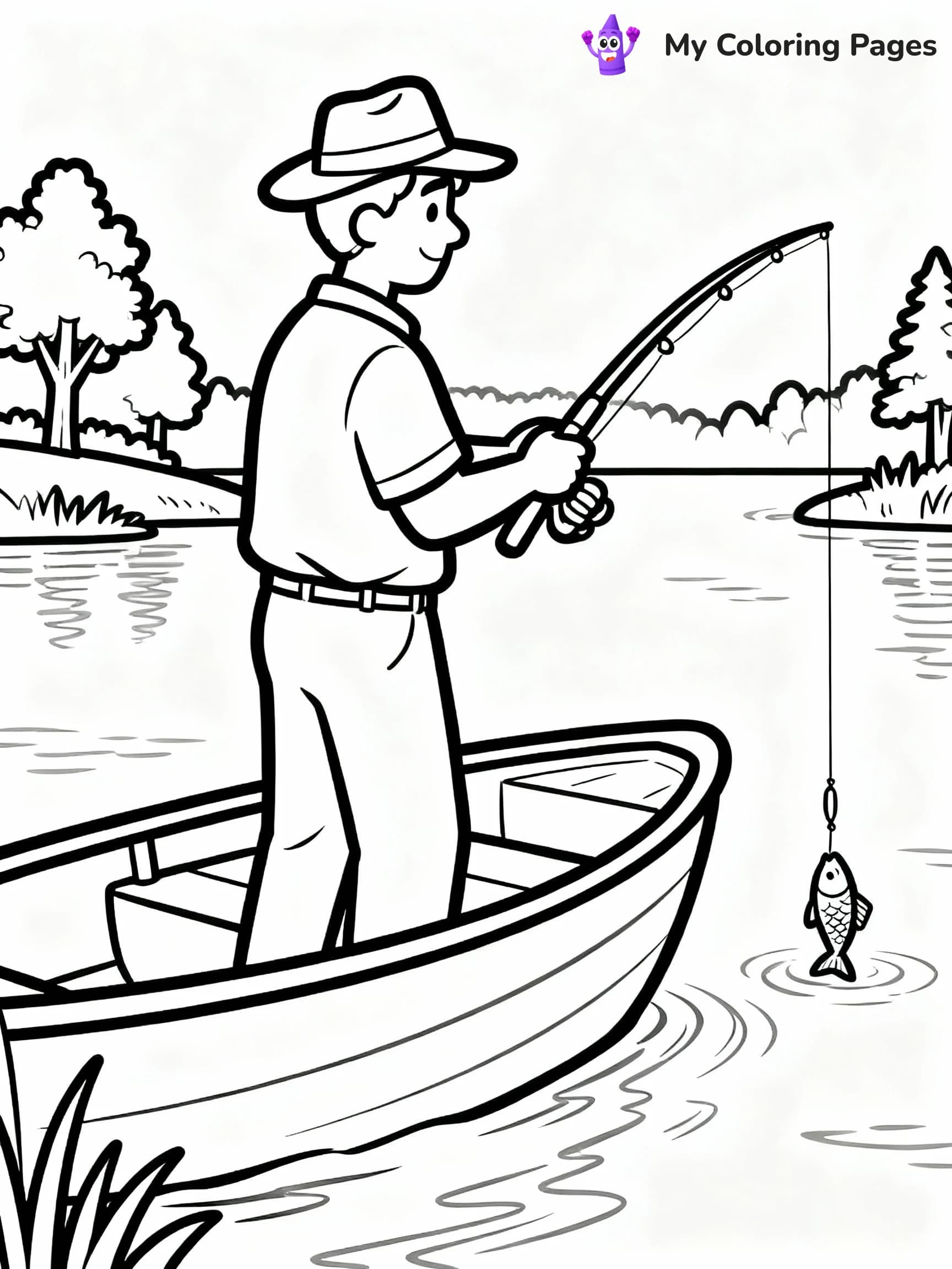 Fishing Coloring Pages - 18