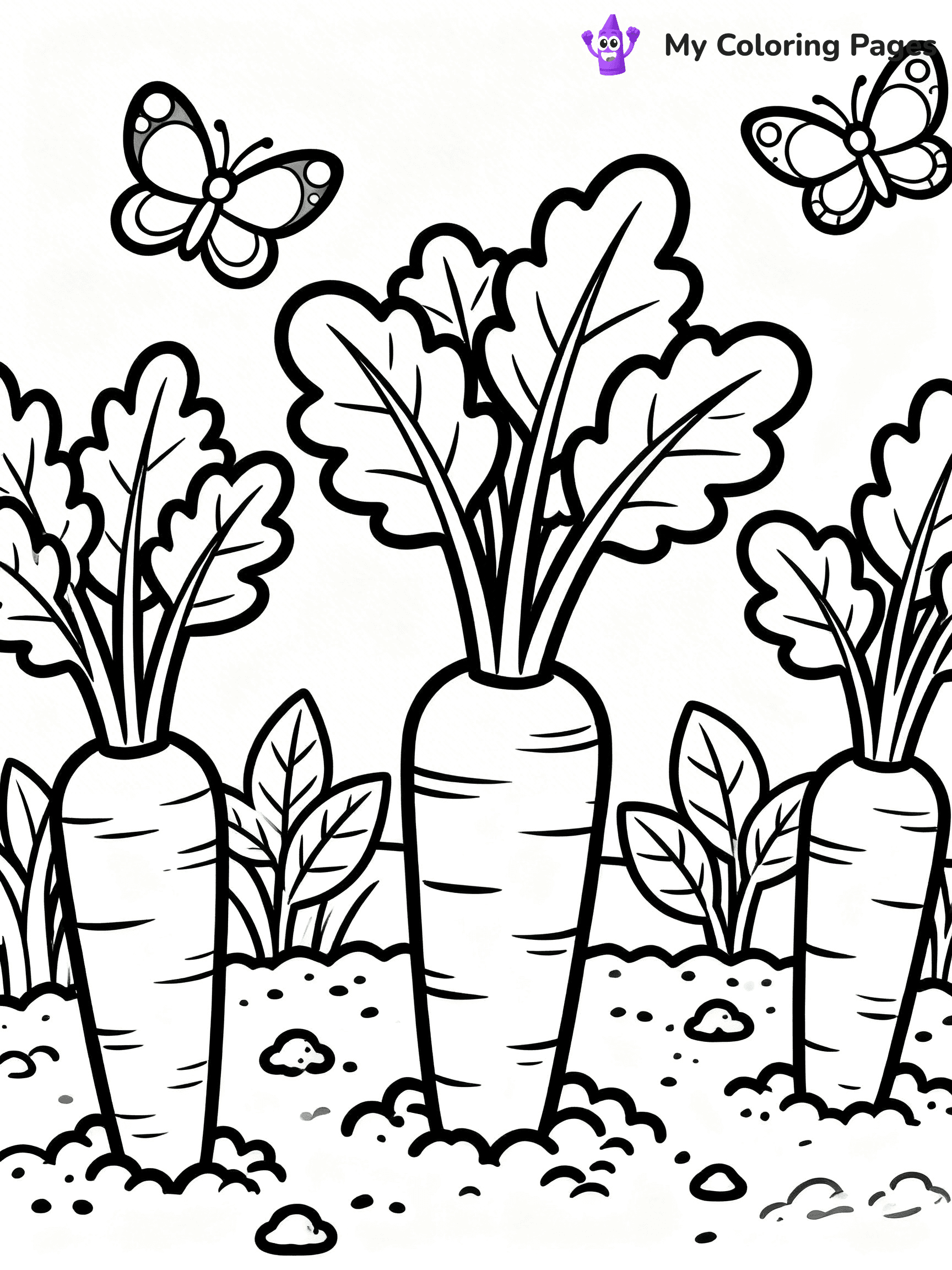 Carrot Coloring Pages - 106