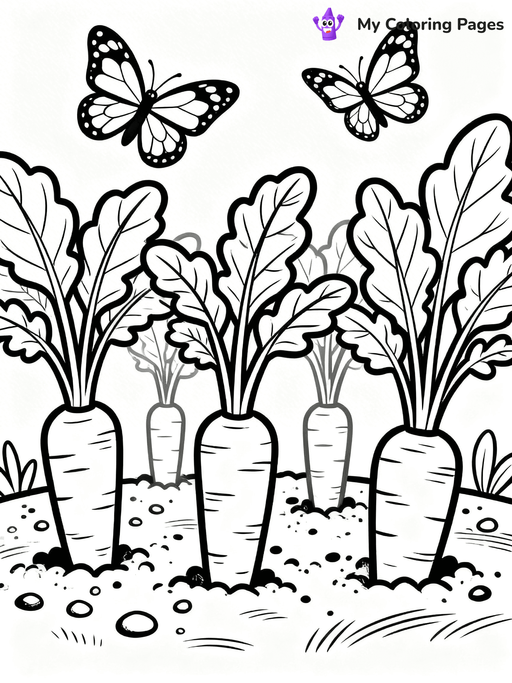 Carrot Coloring Pages - 104