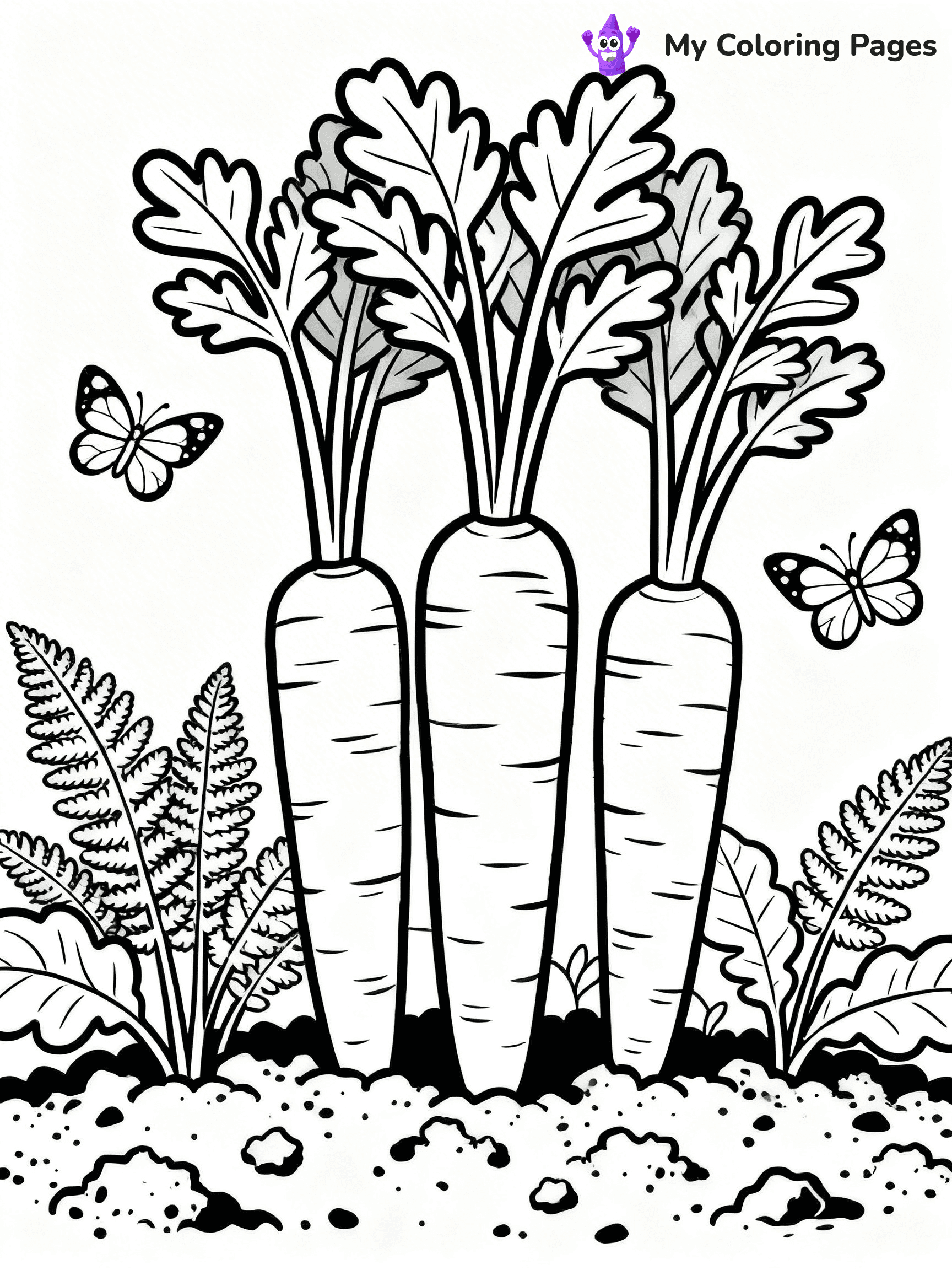 Carrot Coloring Pages - 103