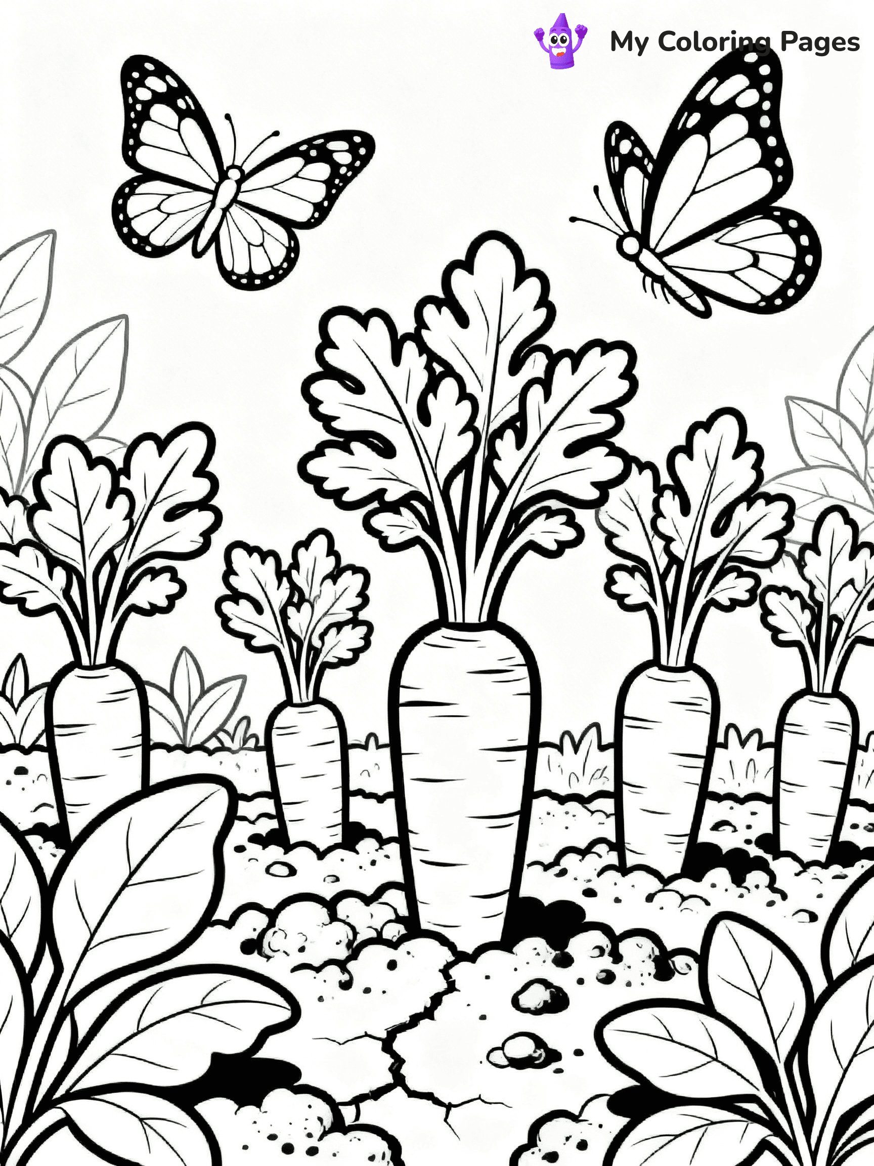 Carrot Coloring Pages - 102
