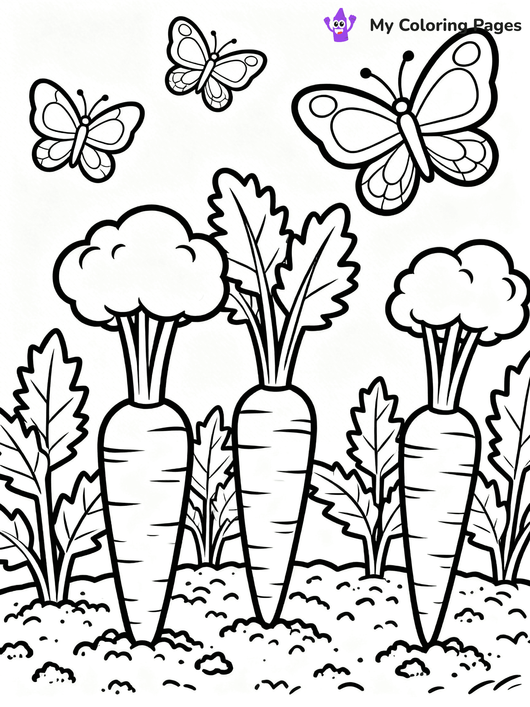 Carrot Coloring Pages - 101