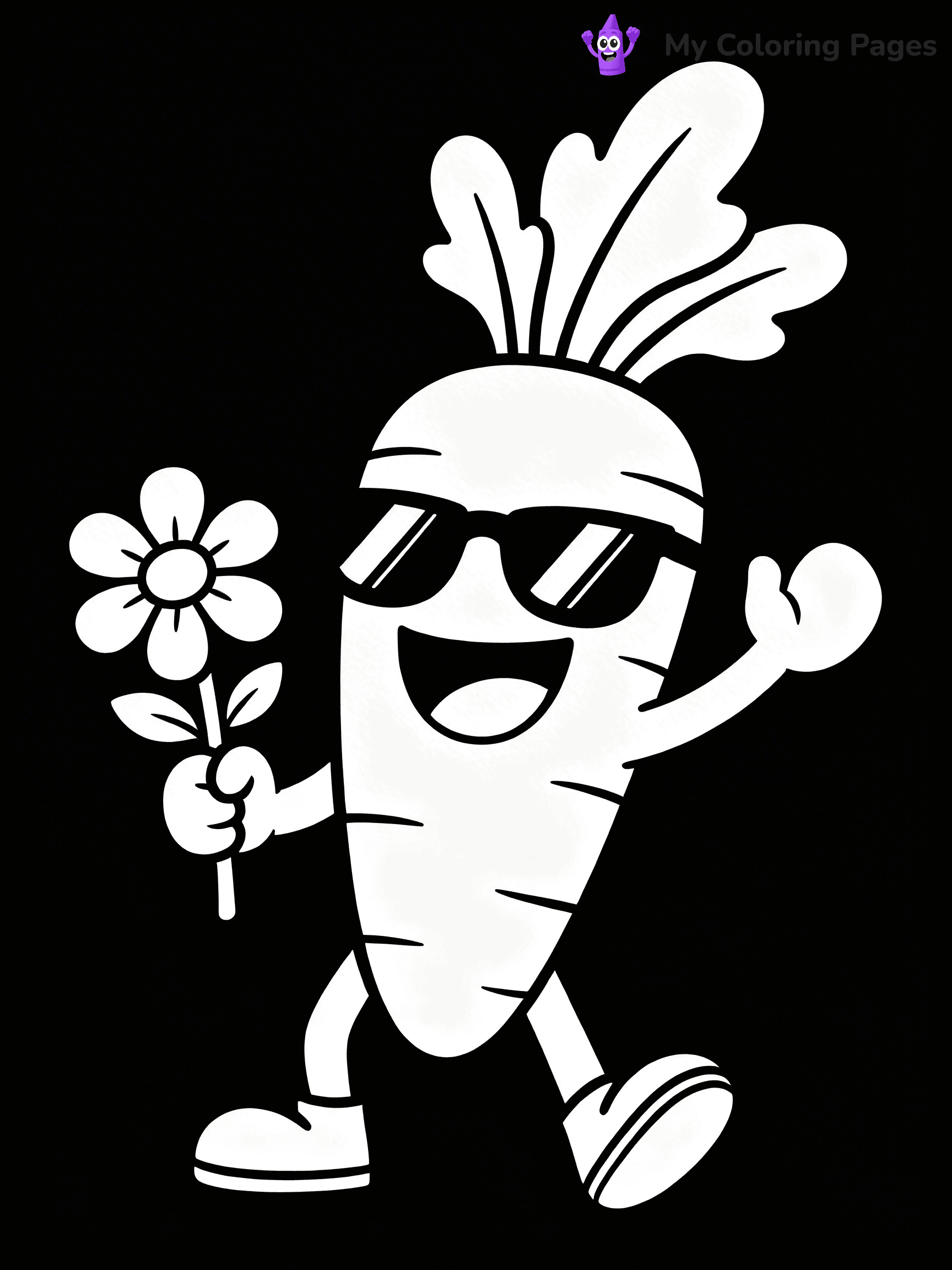 Carrot Coloring Pages - 93