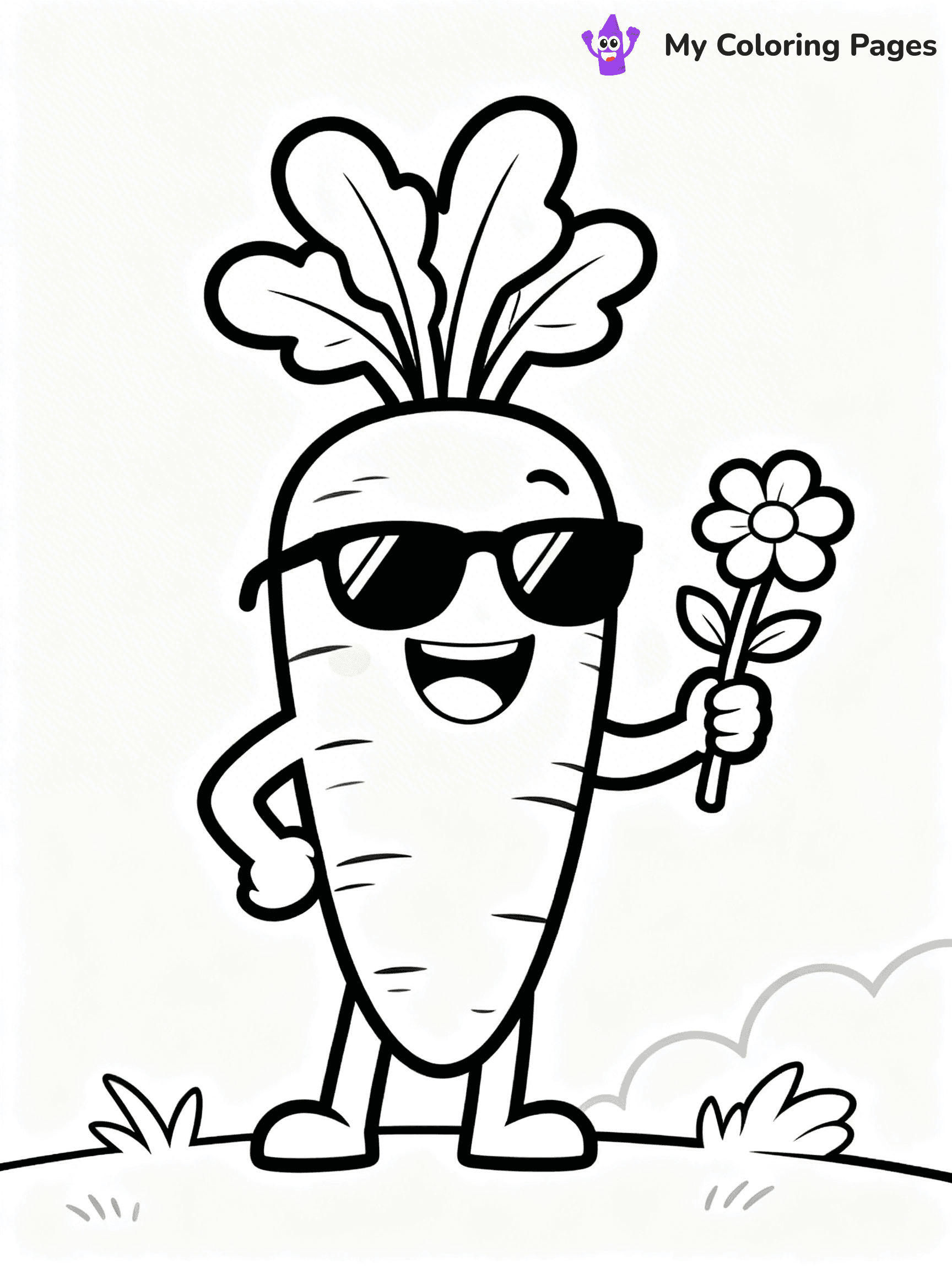Carrot Coloring Pages - 90