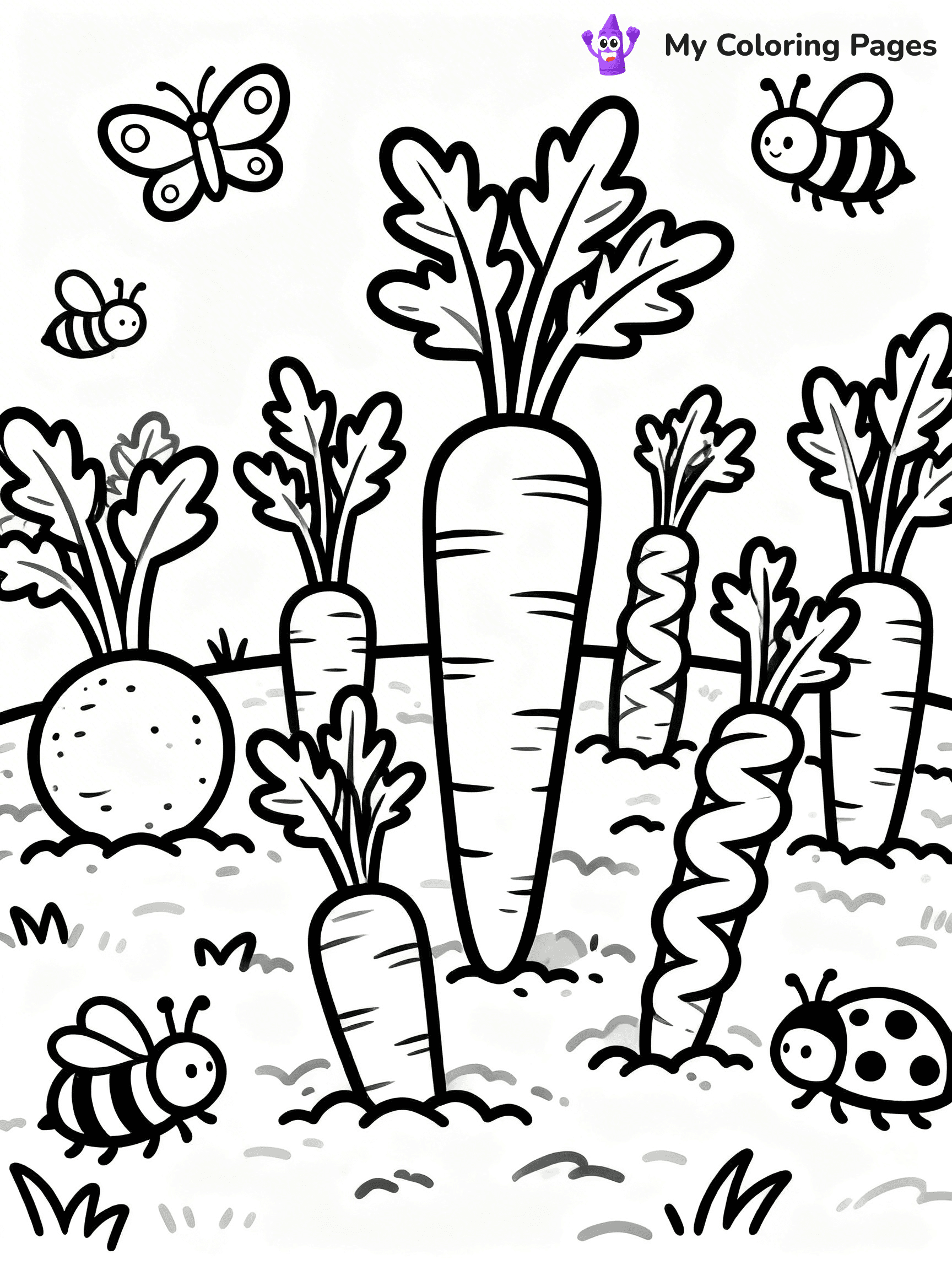 Carrot Coloring Pages - 88