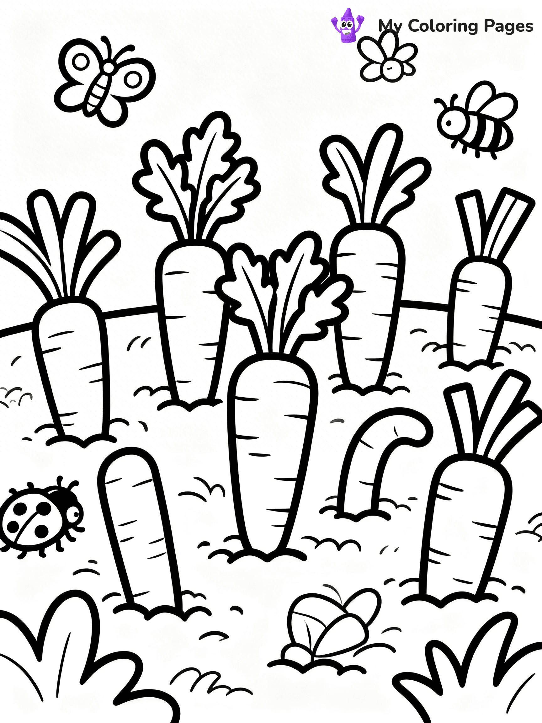 Carrot Coloring Pages - 87