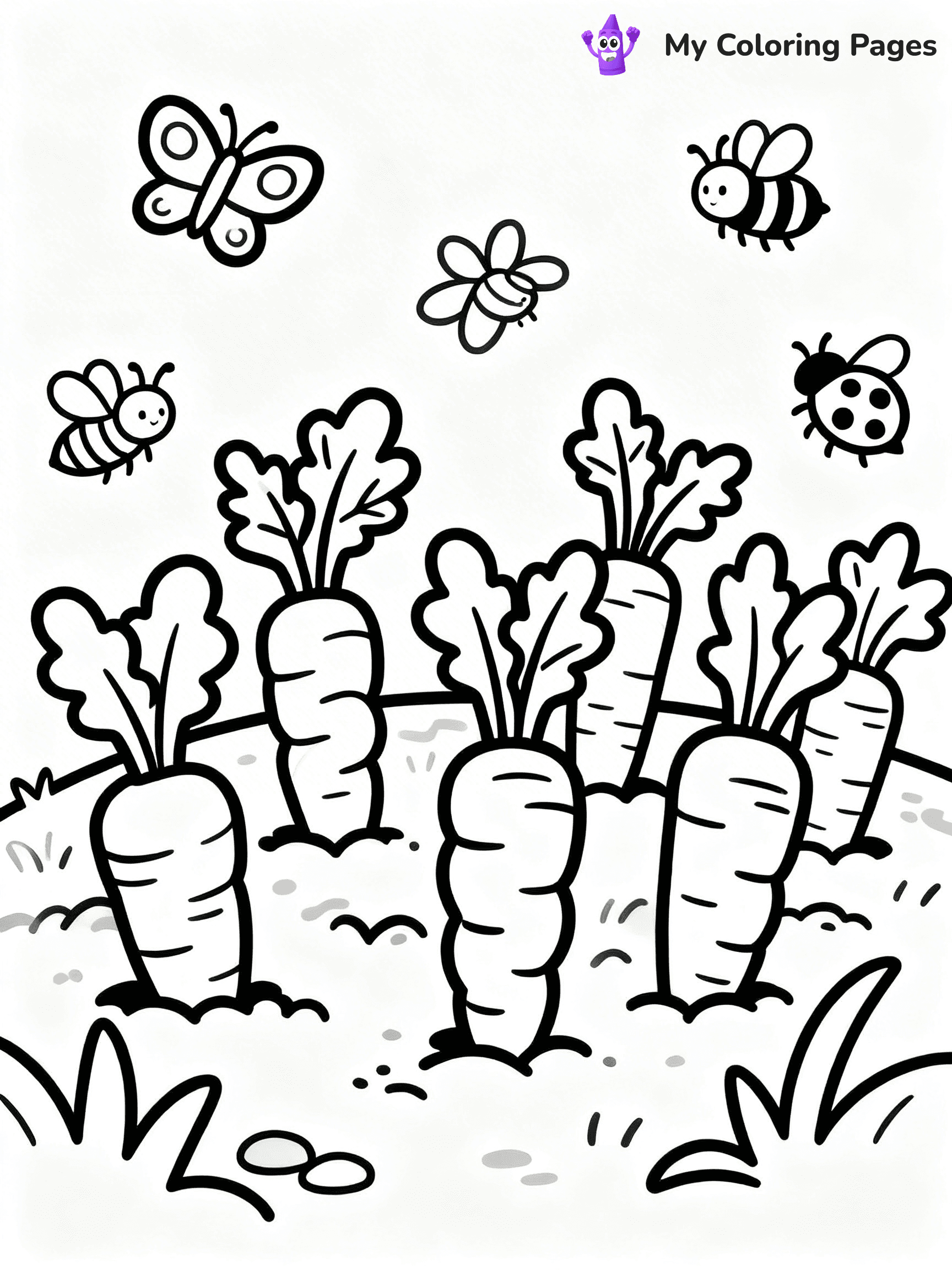 Carrot Coloring Pages - 86
