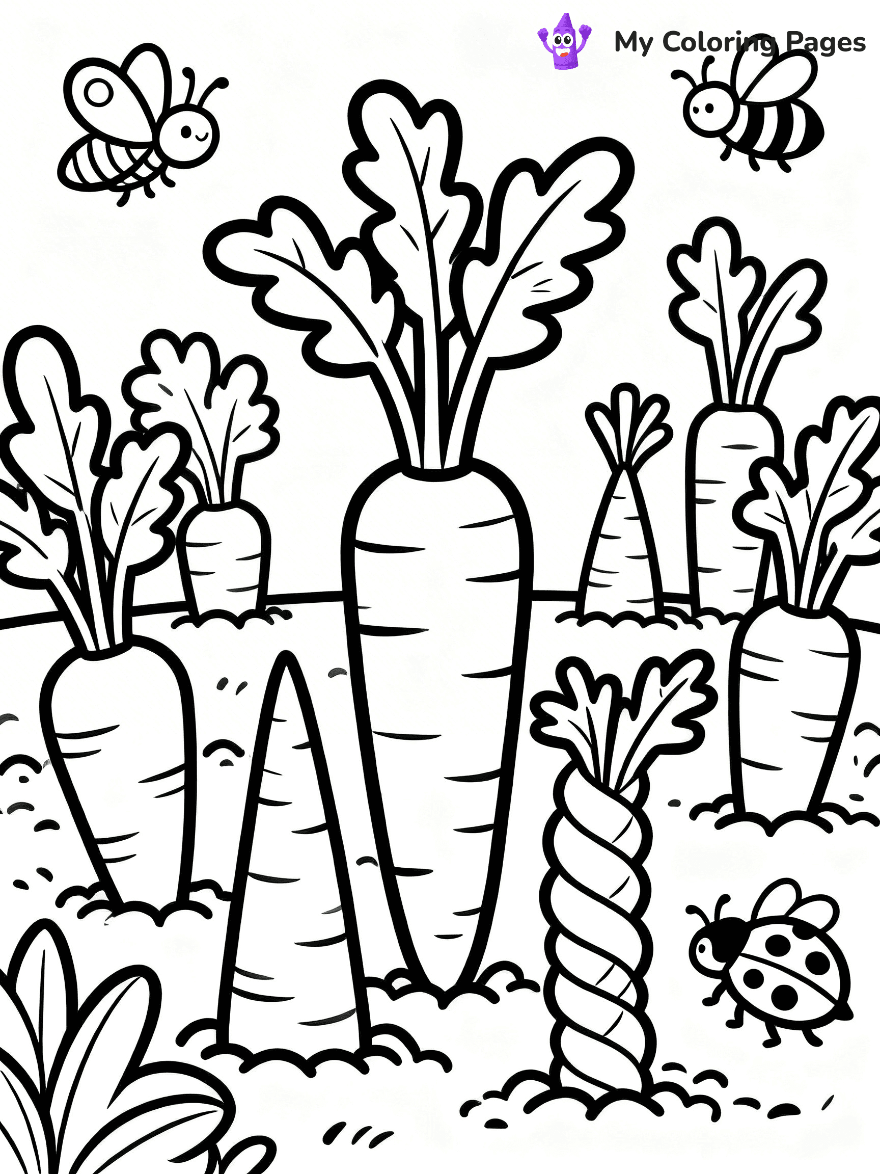 Carrot Coloring Pages - 85