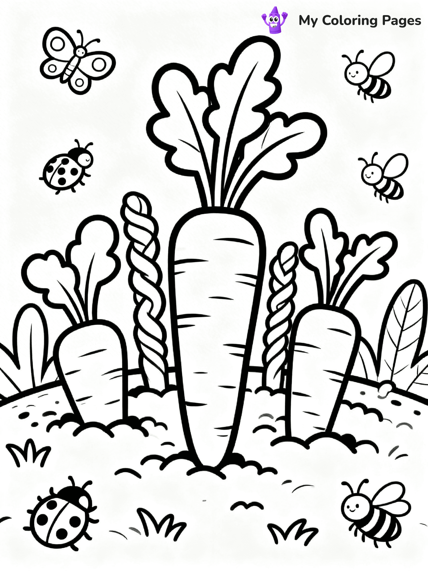 Carrot Coloring Pages - 84