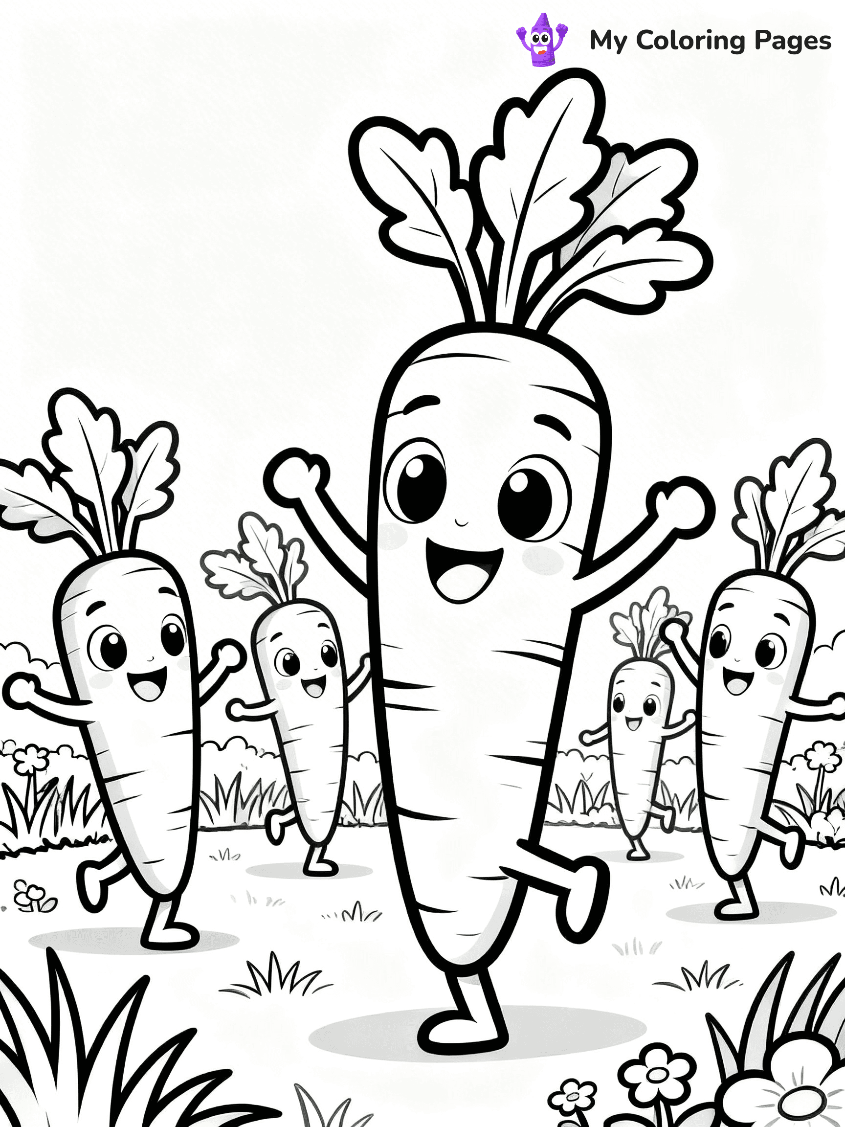 Carrot Coloring Pages - 82