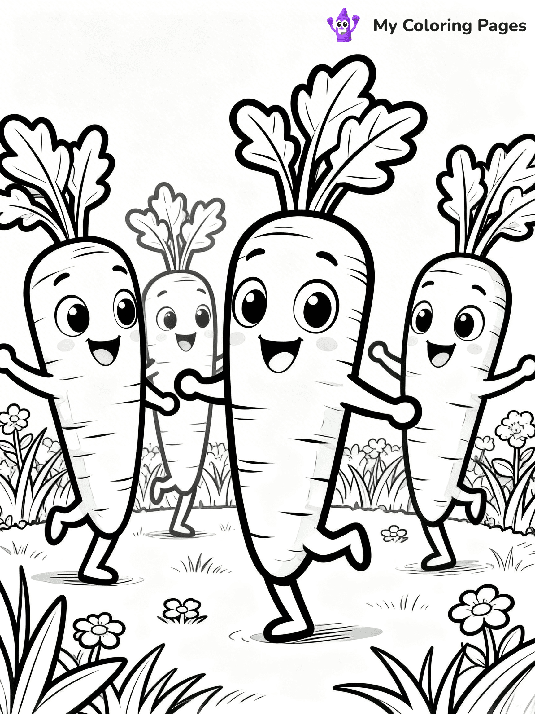Carrot Coloring Pages - 80