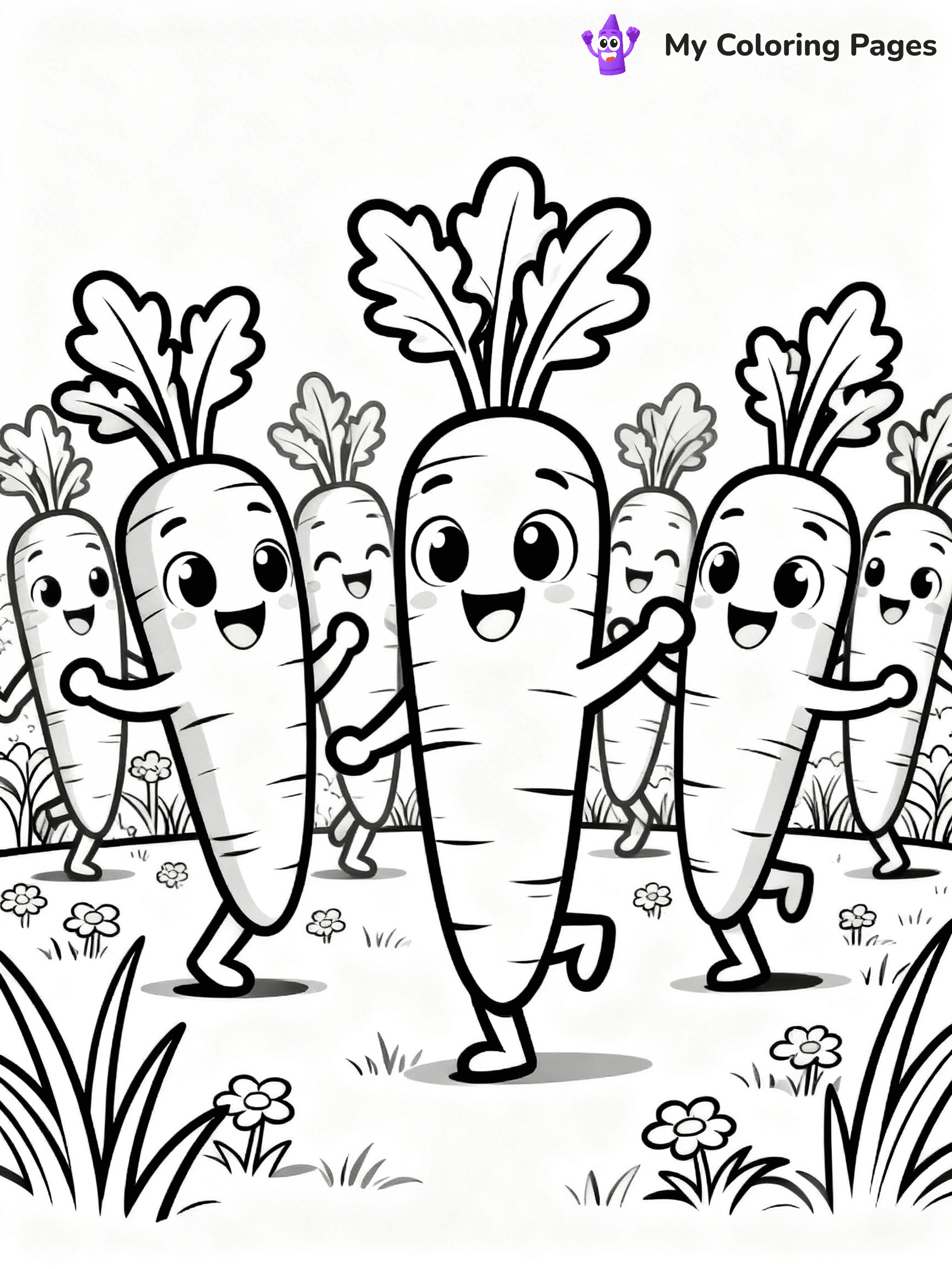 Carrot Coloring Pages - 79