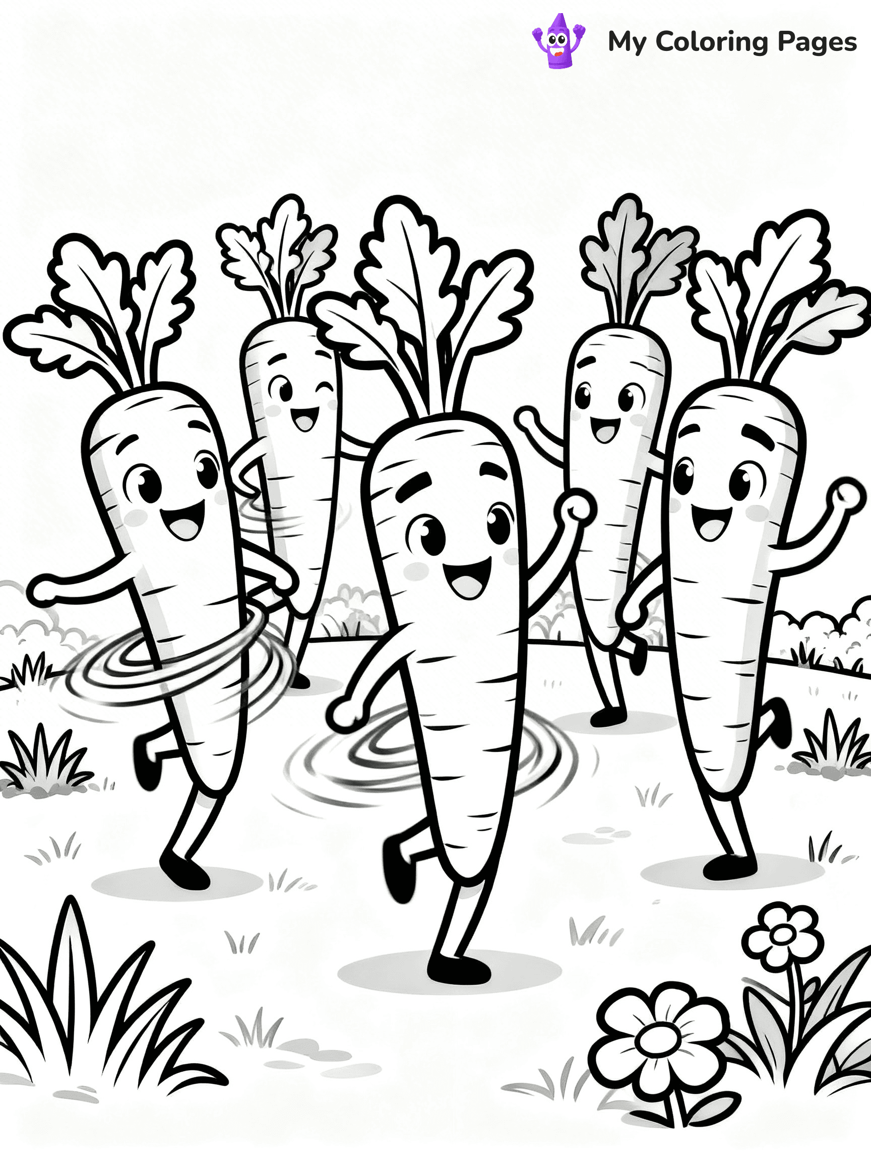 Carrot Coloring Pages - 78