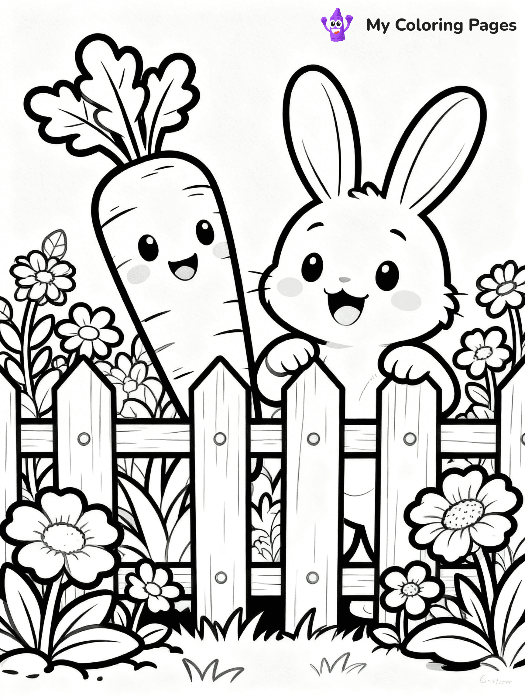 Carrot Coloring Pages - 62