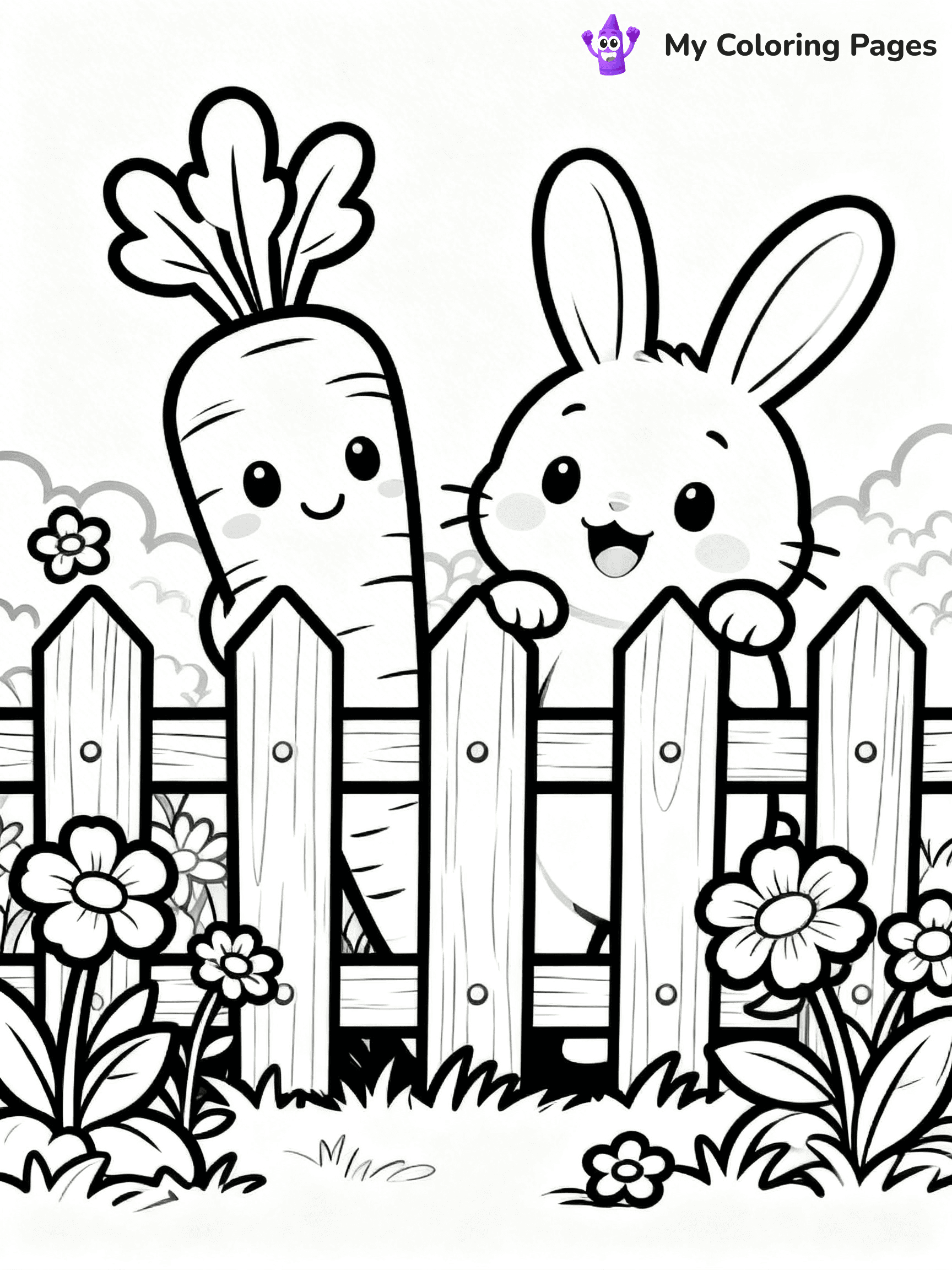 Carrot Coloring Pages - 55