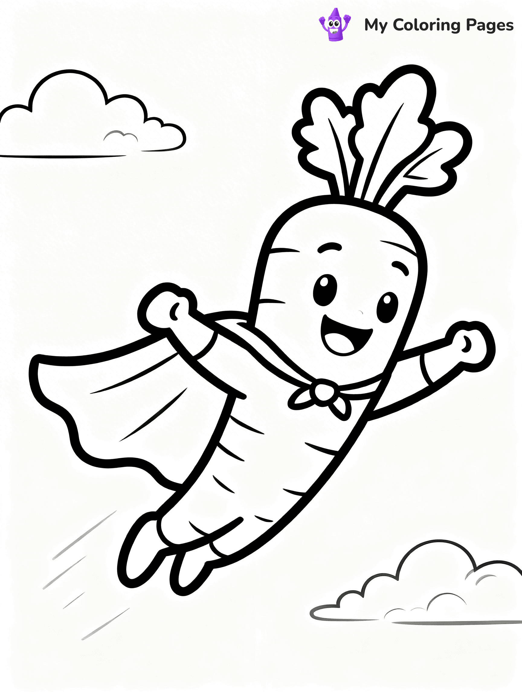 Carrot Coloring Pages - 54