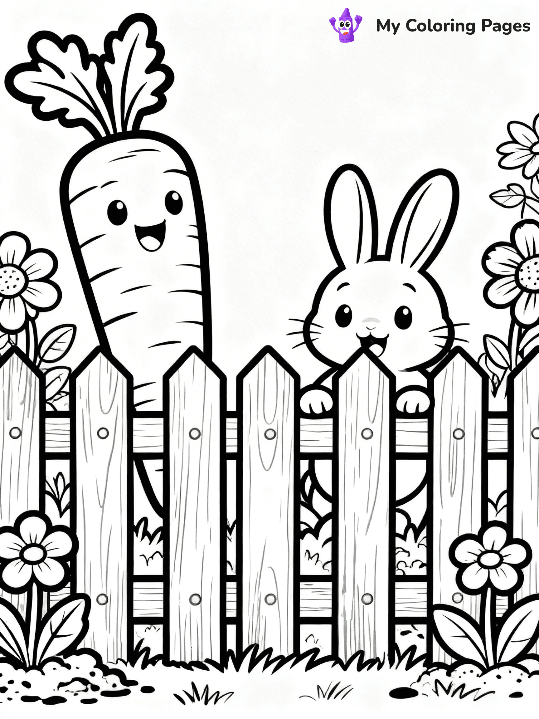 Carrot Coloring Pages - 51