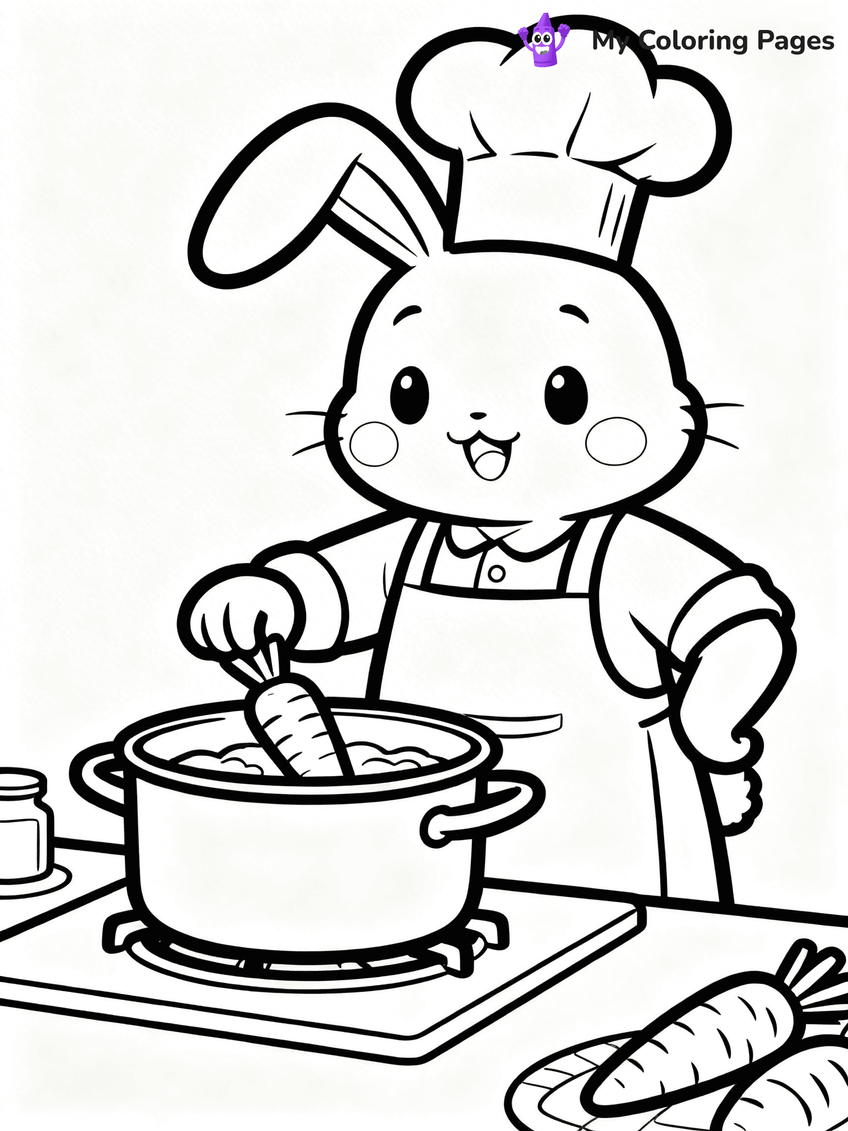 Carrot Coloring Pages - 45