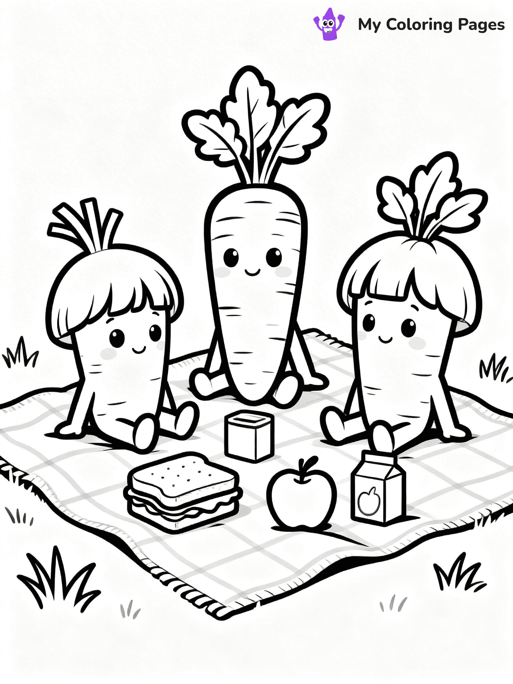 Carrot Coloring Pages - 43