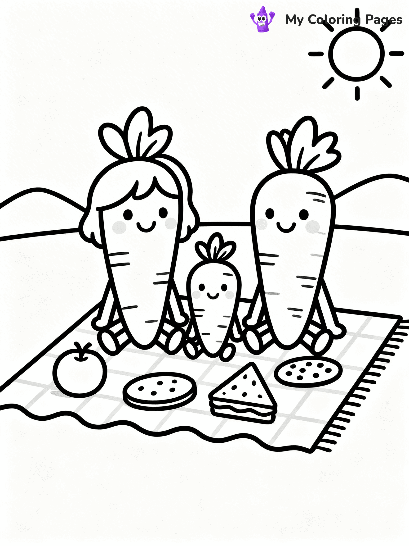 Carrot Coloring Pages - 41