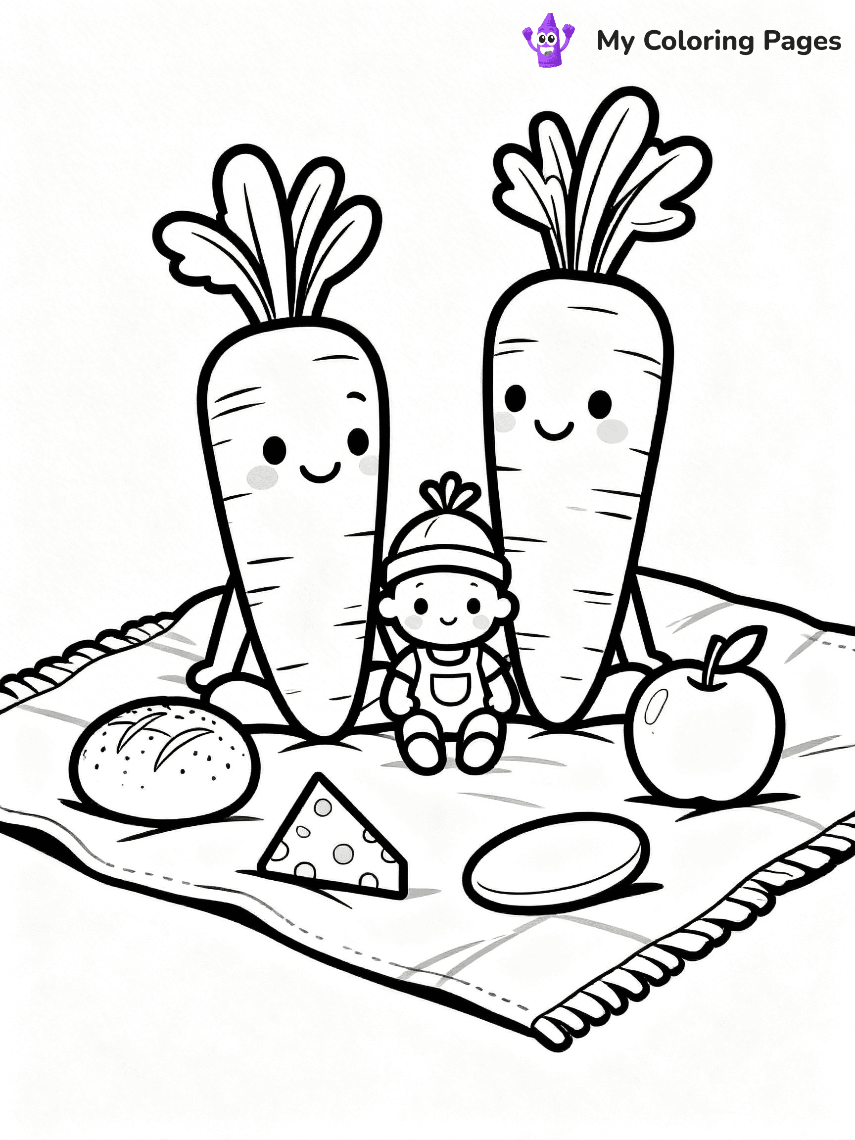 Carrot Coloring Pages - 40