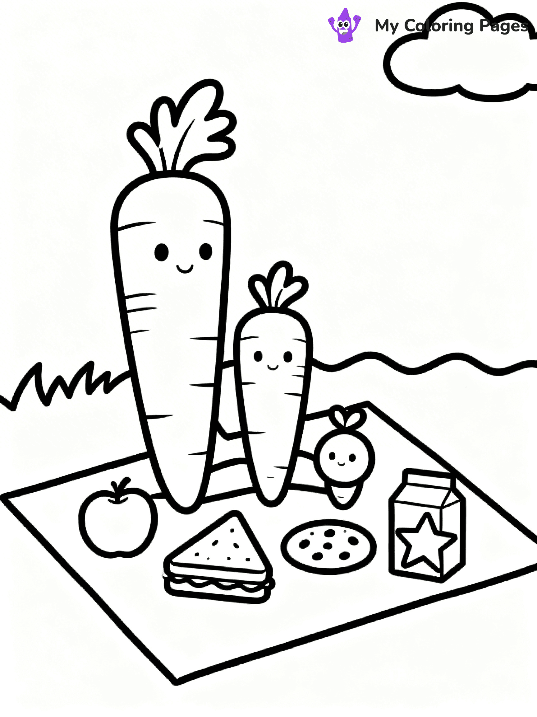 Carrot Coloring Pages - 39