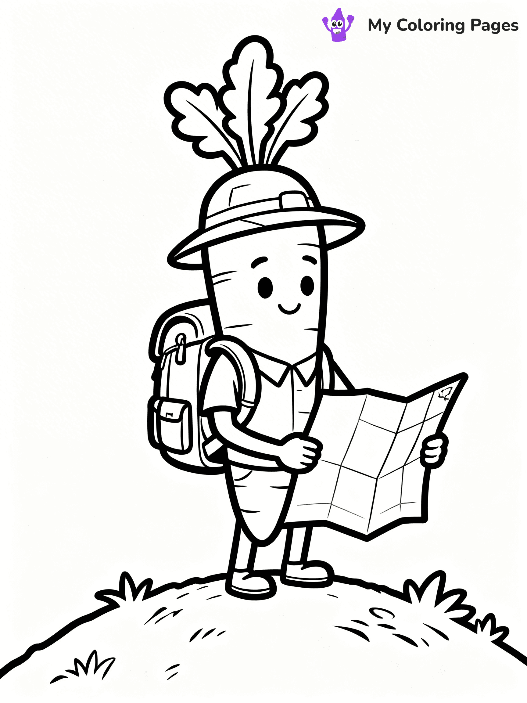 Carrot Coloring Pages - 36