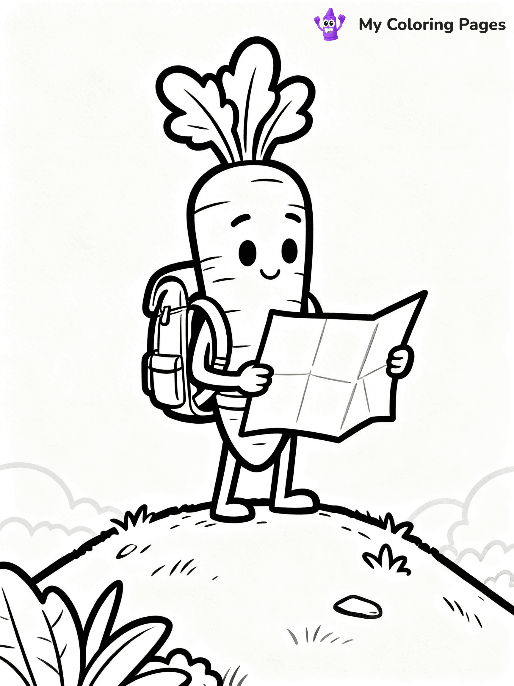 Carrot Coloring Pages - 35