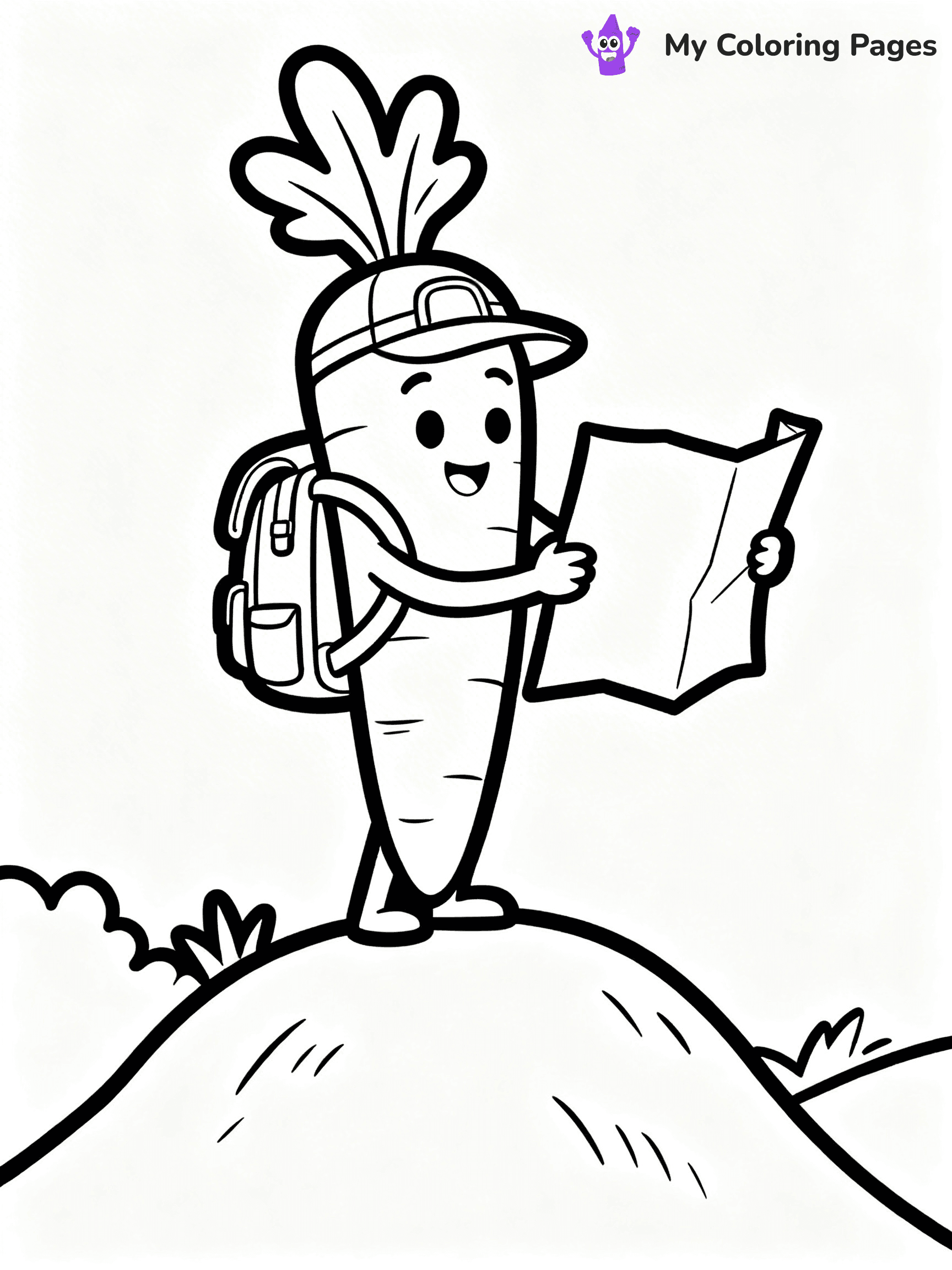 Carrot Coloring Pages - 32