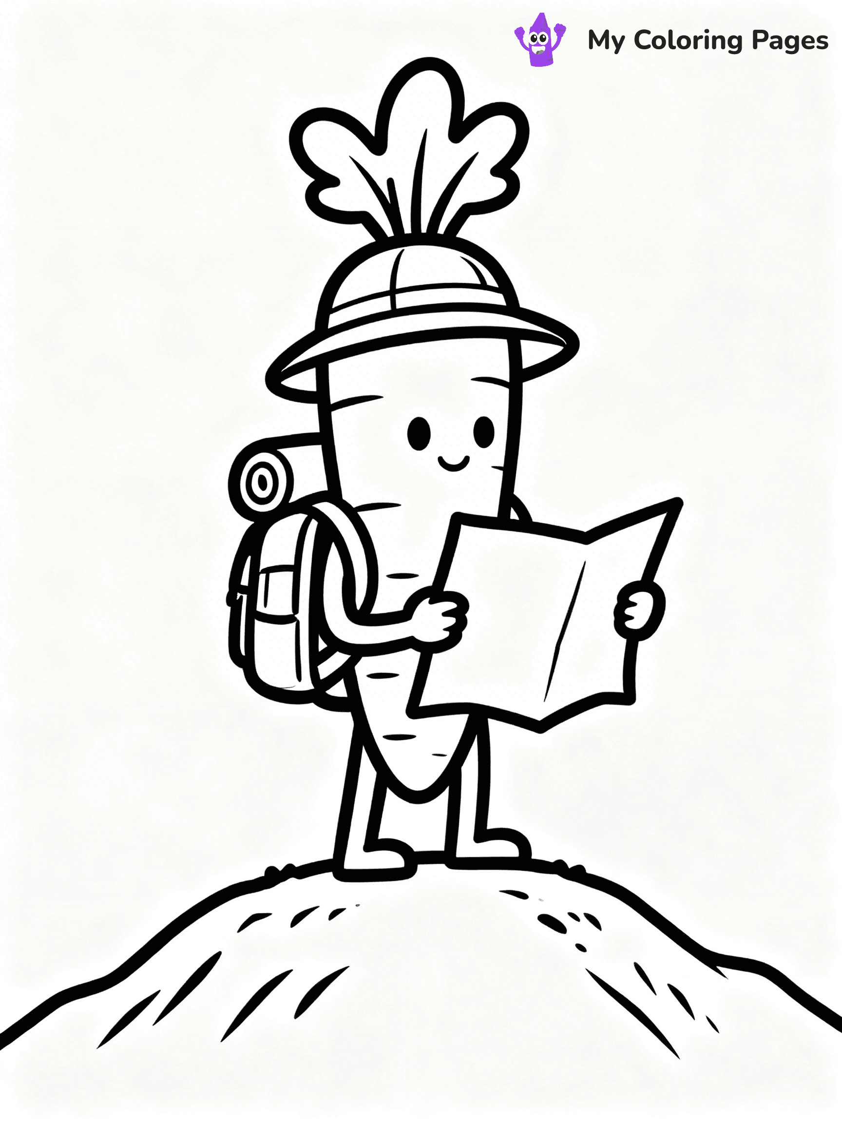 Carrot Coloring Pages - 31