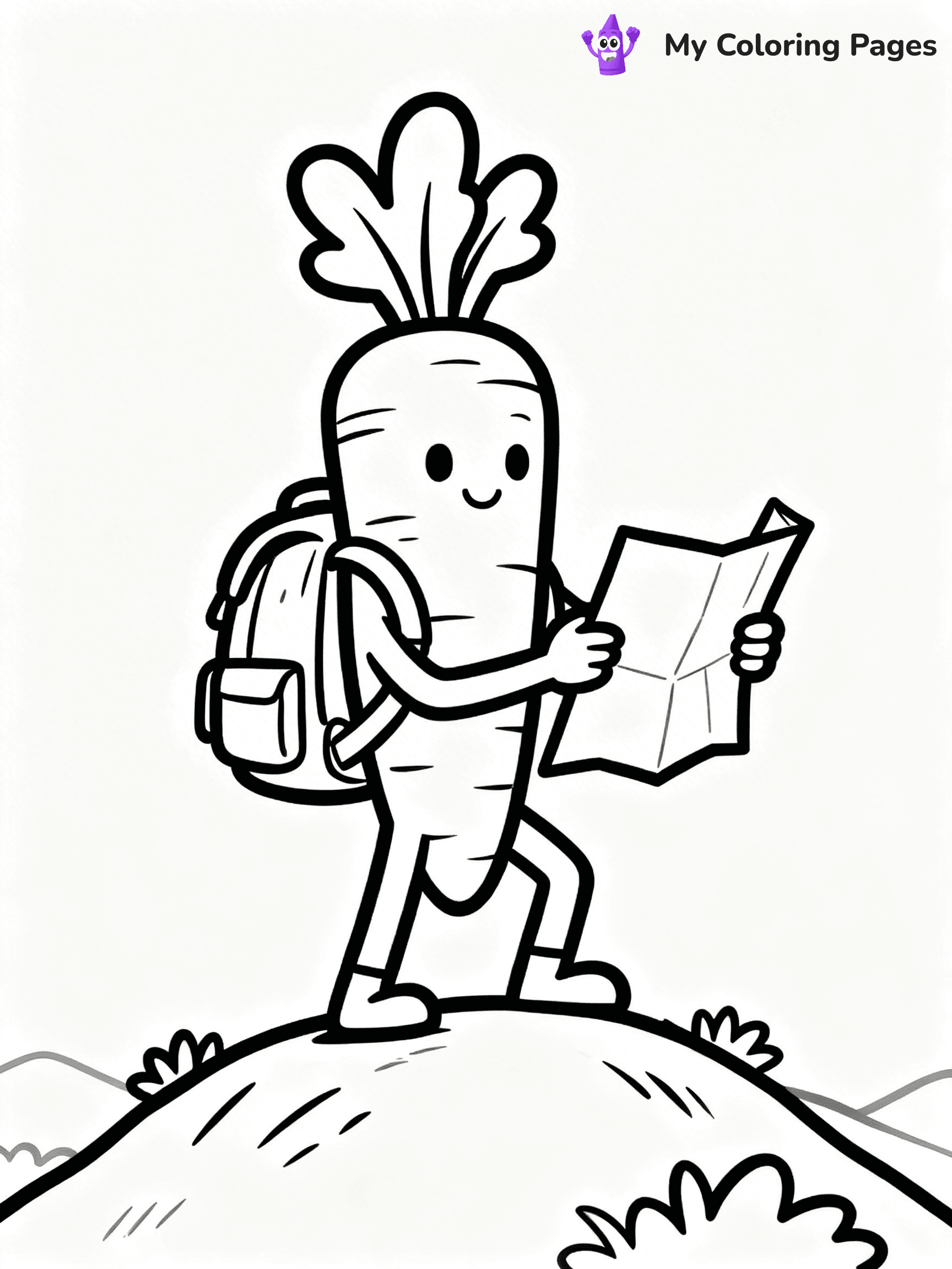 Carrot Coloring Pages - 30