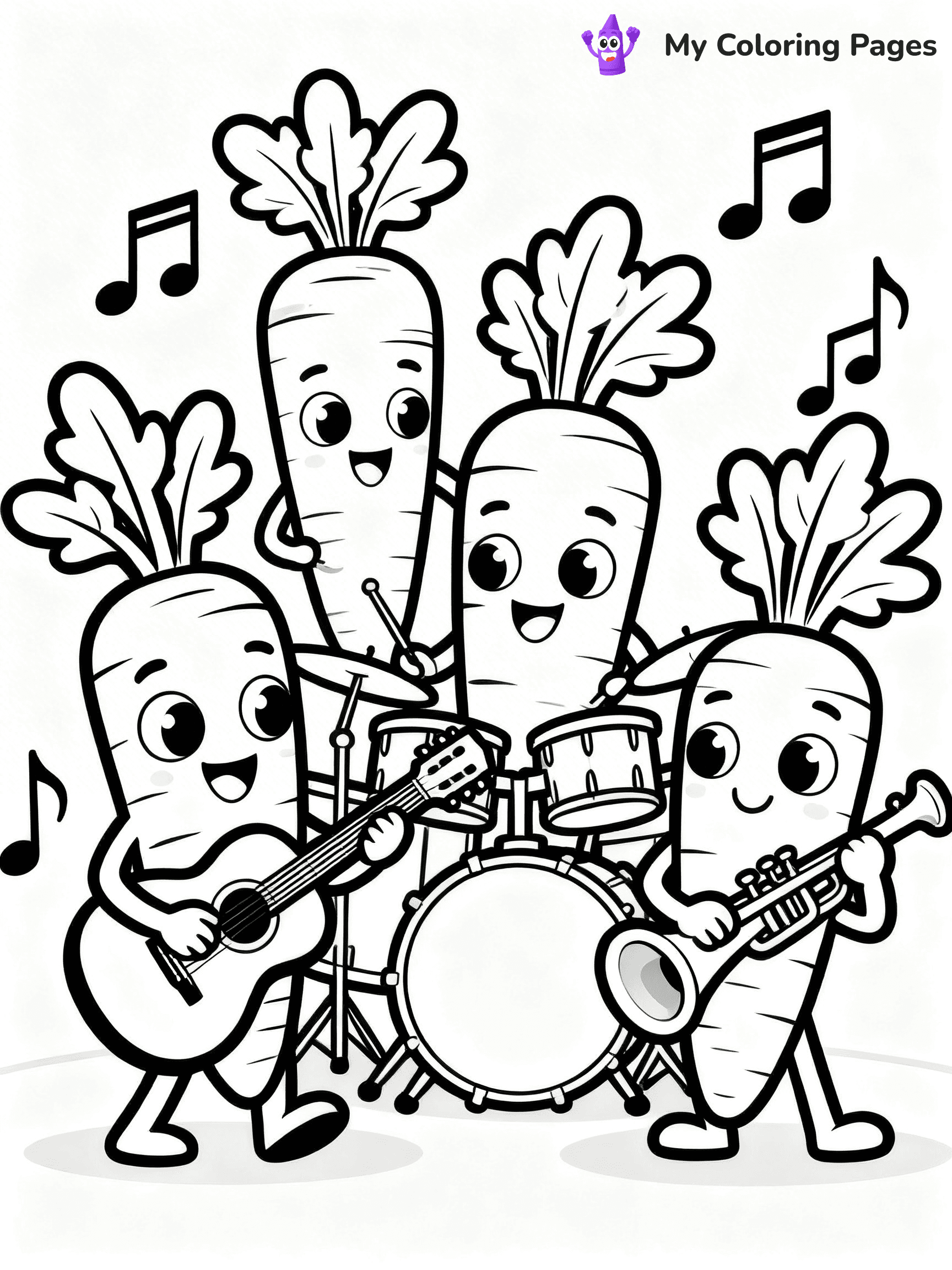 Carrot Coloring Pages - 25