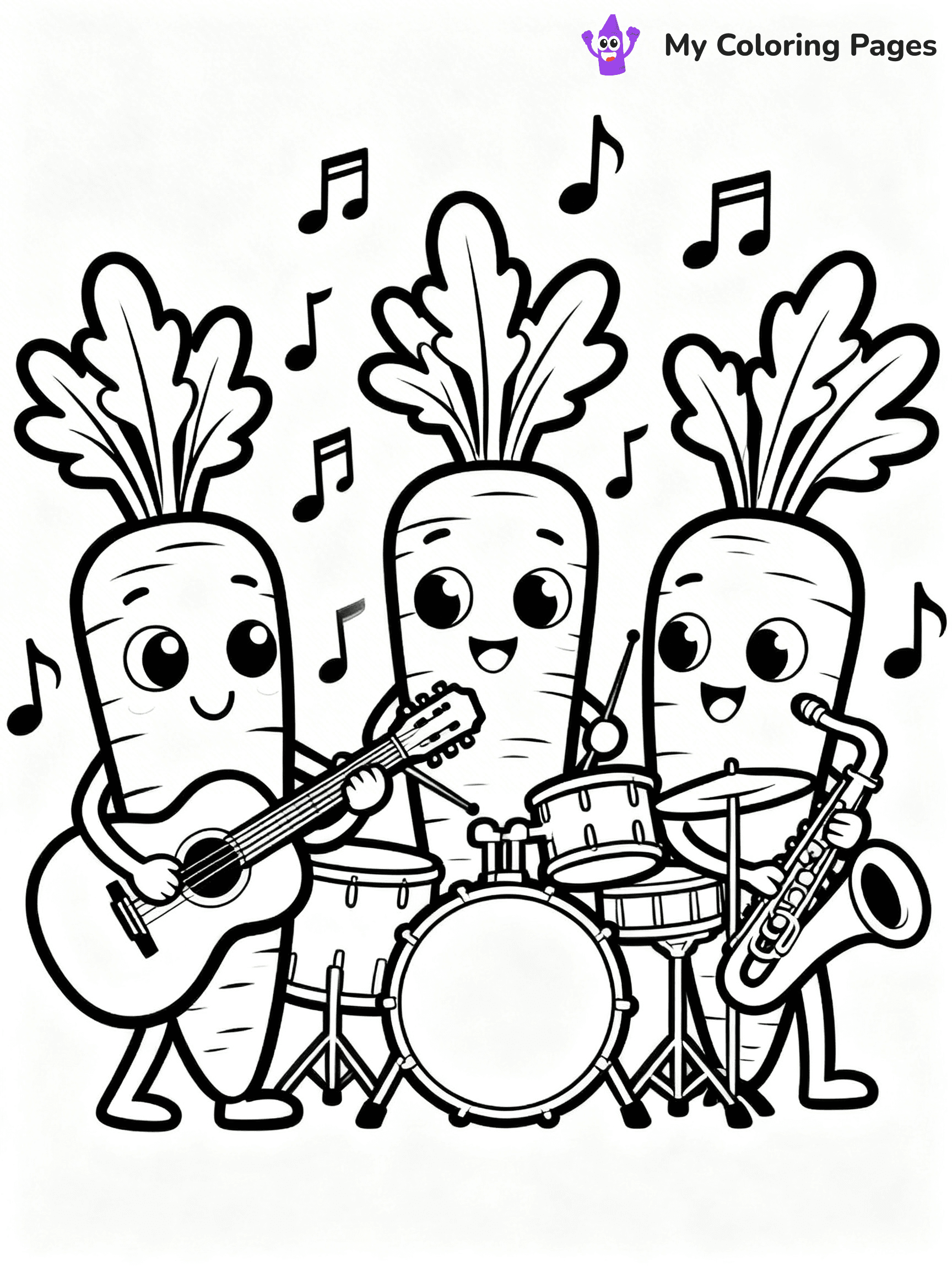 Carrot Coloring Pages - 23