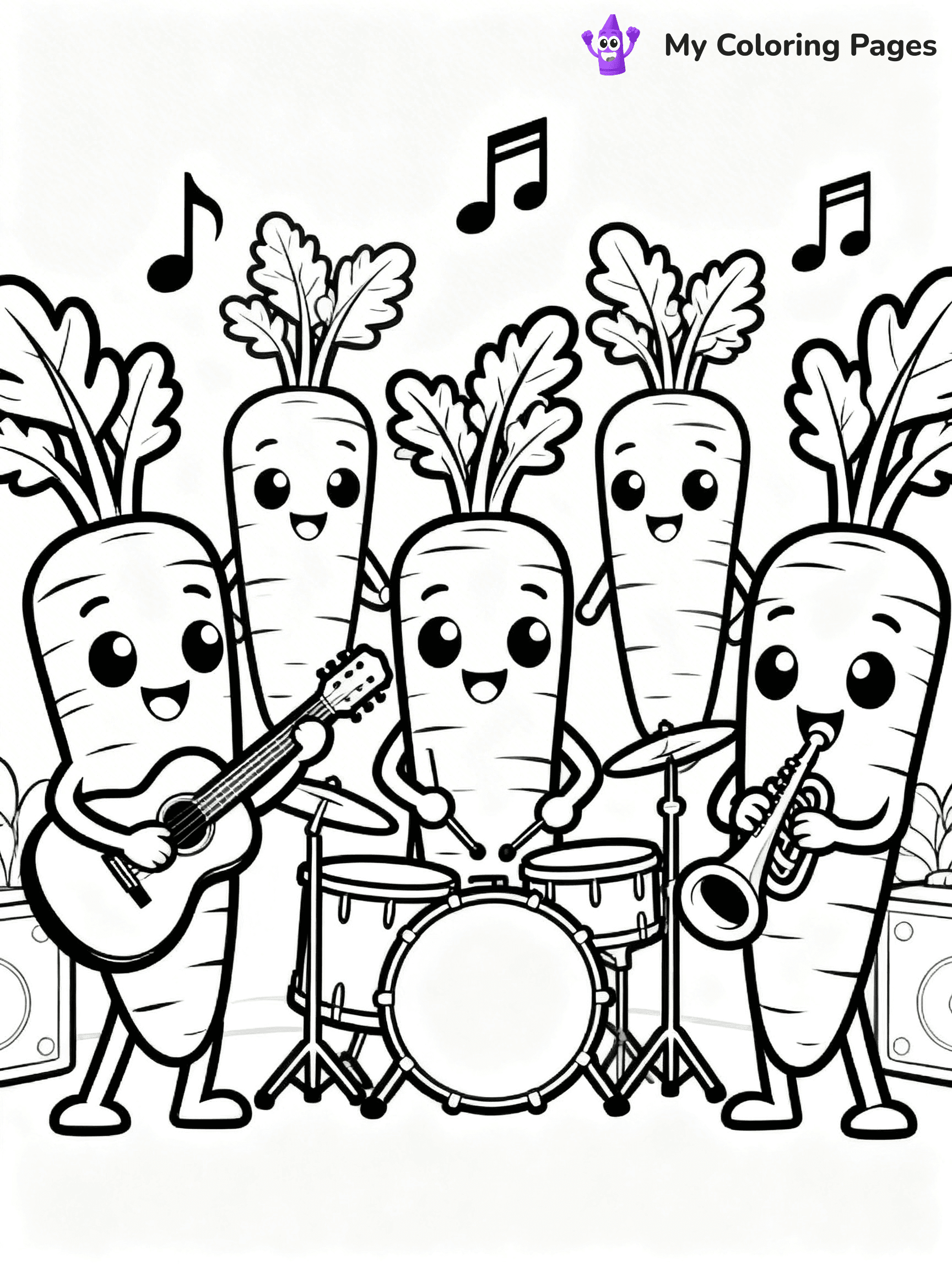 Carrot Coloring Pages - 22