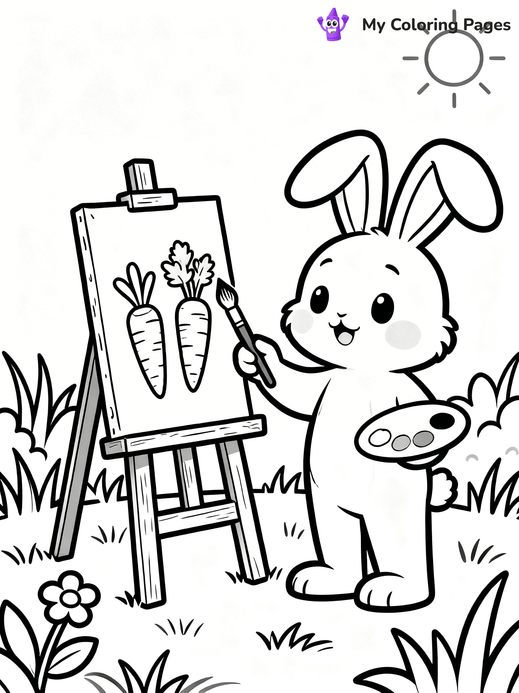 Carrot Coloring Pages - 20