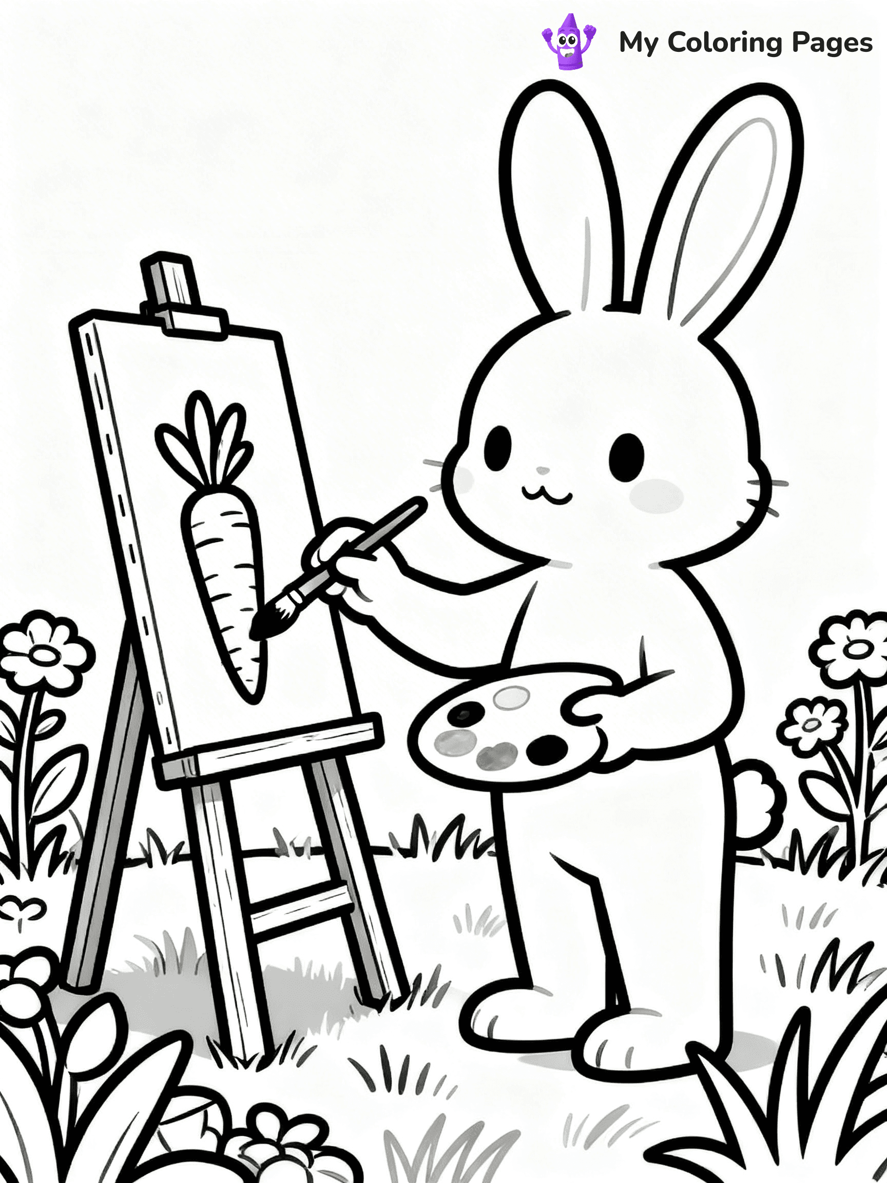 Carrot Coloring Pages - 19