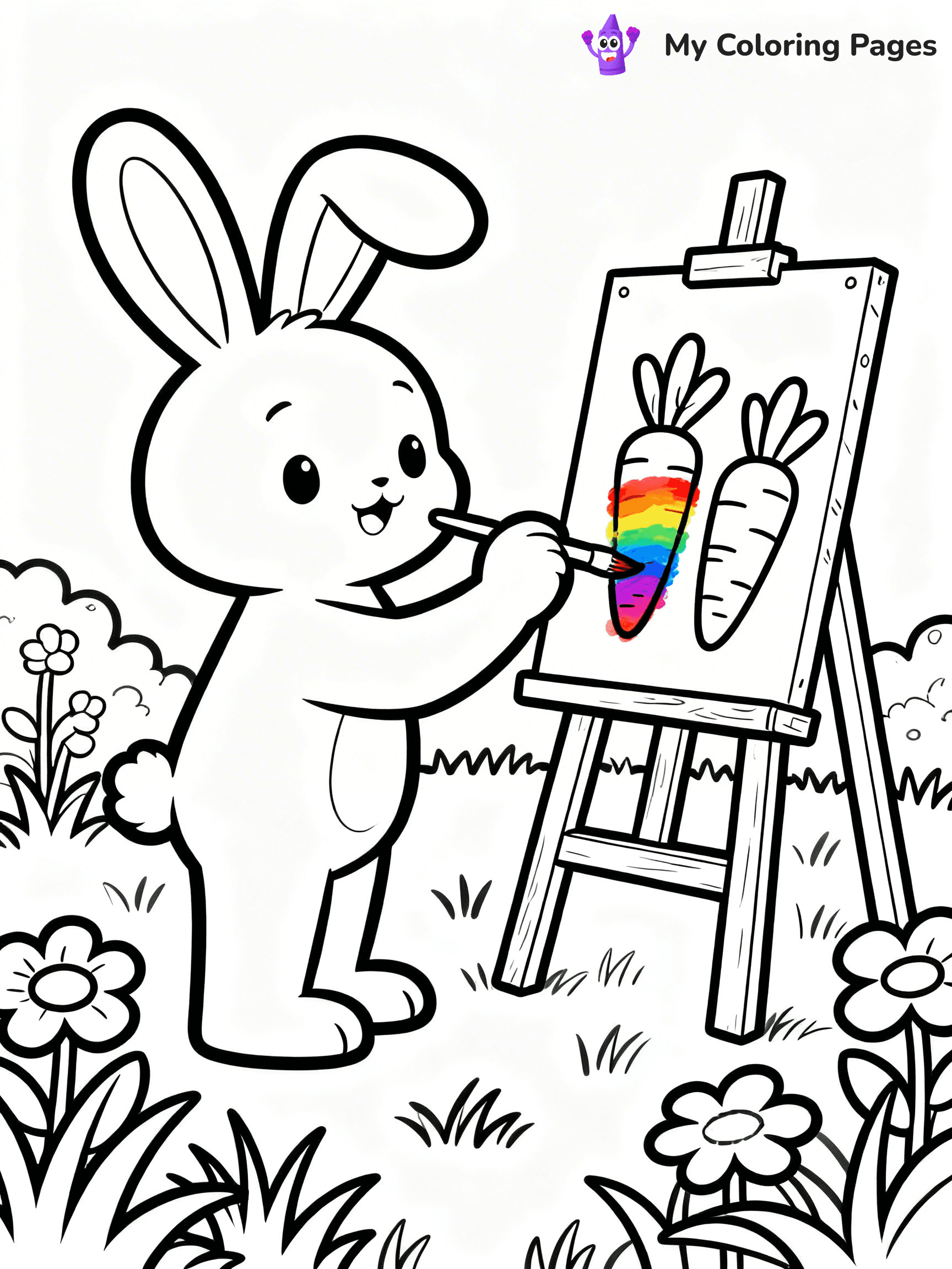 Carrot Coloring Pages - 18
