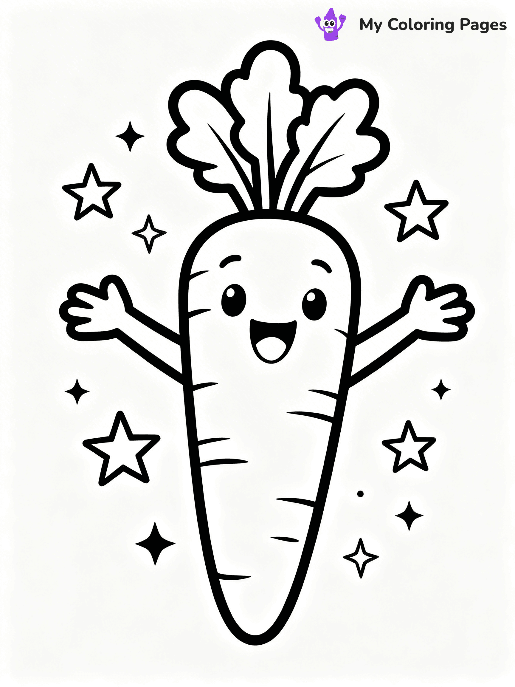 Carrot Coloring Pages - 13